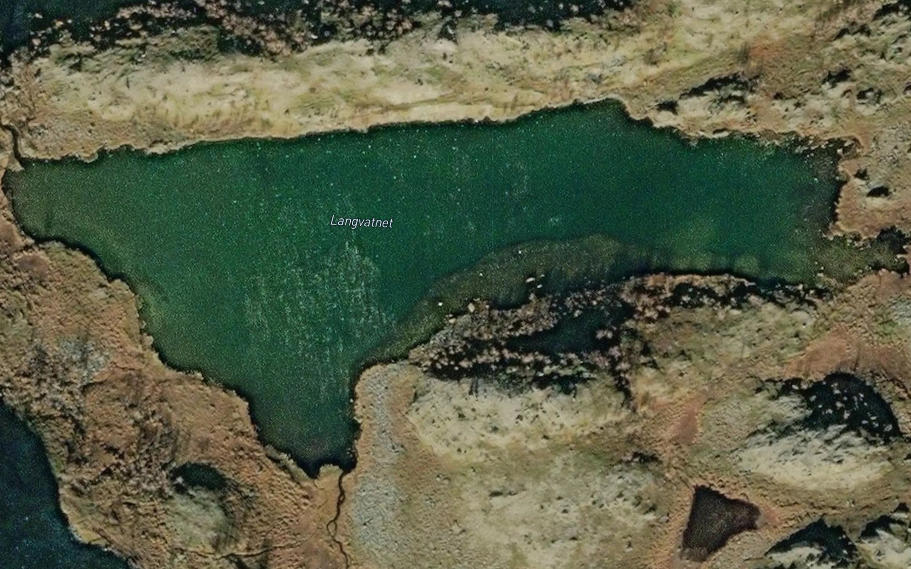 Satellite map of the Langvatnet