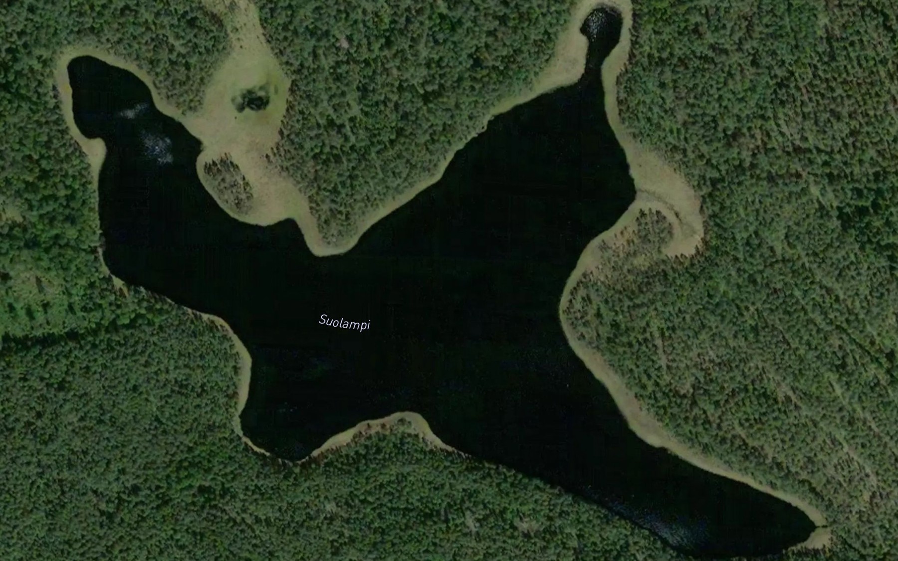 Satellite map of the Suolampi