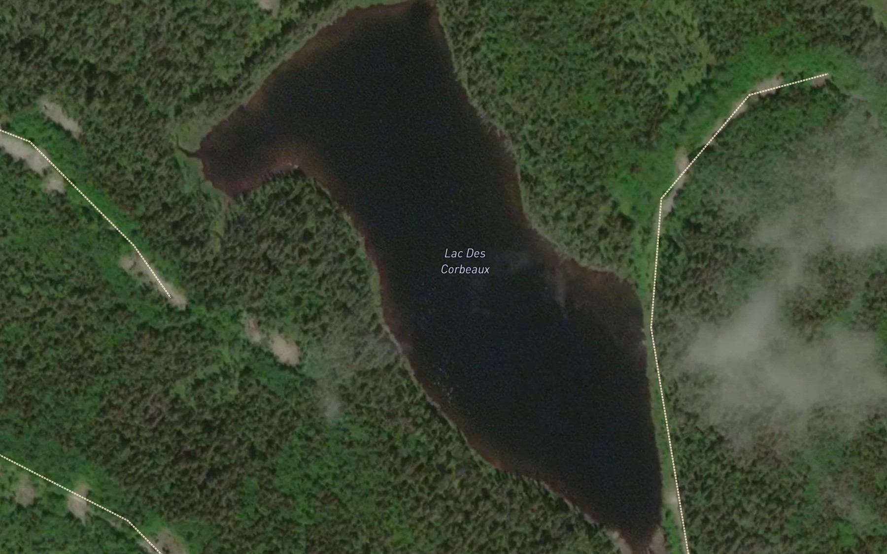 Satellite map of the Lac des Corbeaux