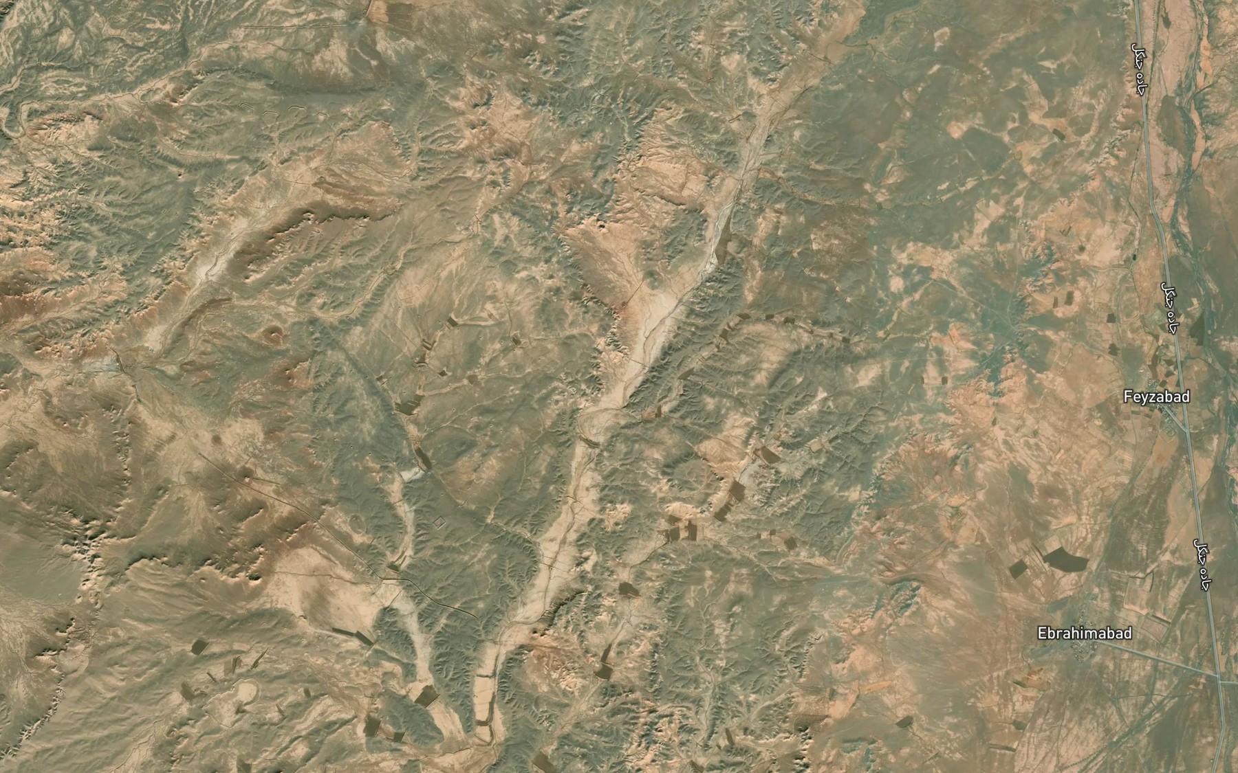 Satellite map of the Kal-e Khoshk
