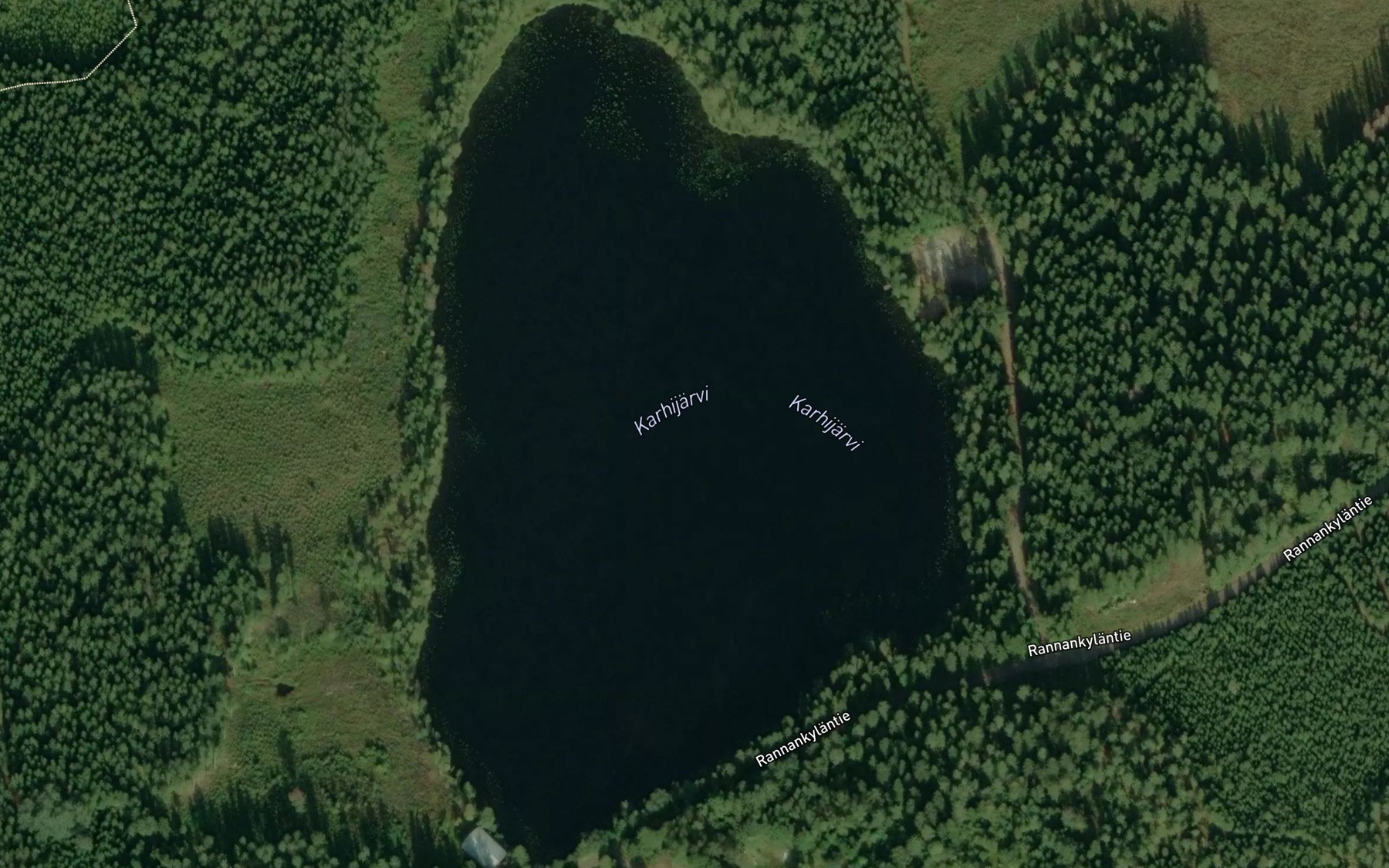 Satellite map of the Karhijarvi