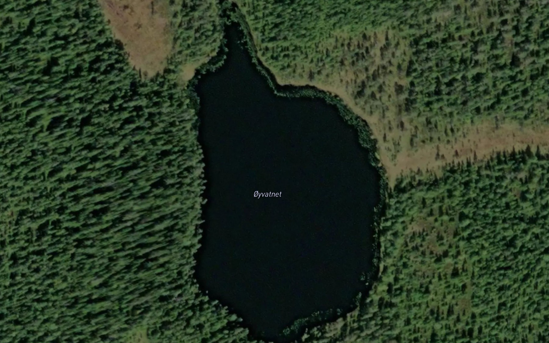 Satellite map of the Oyvatnet
