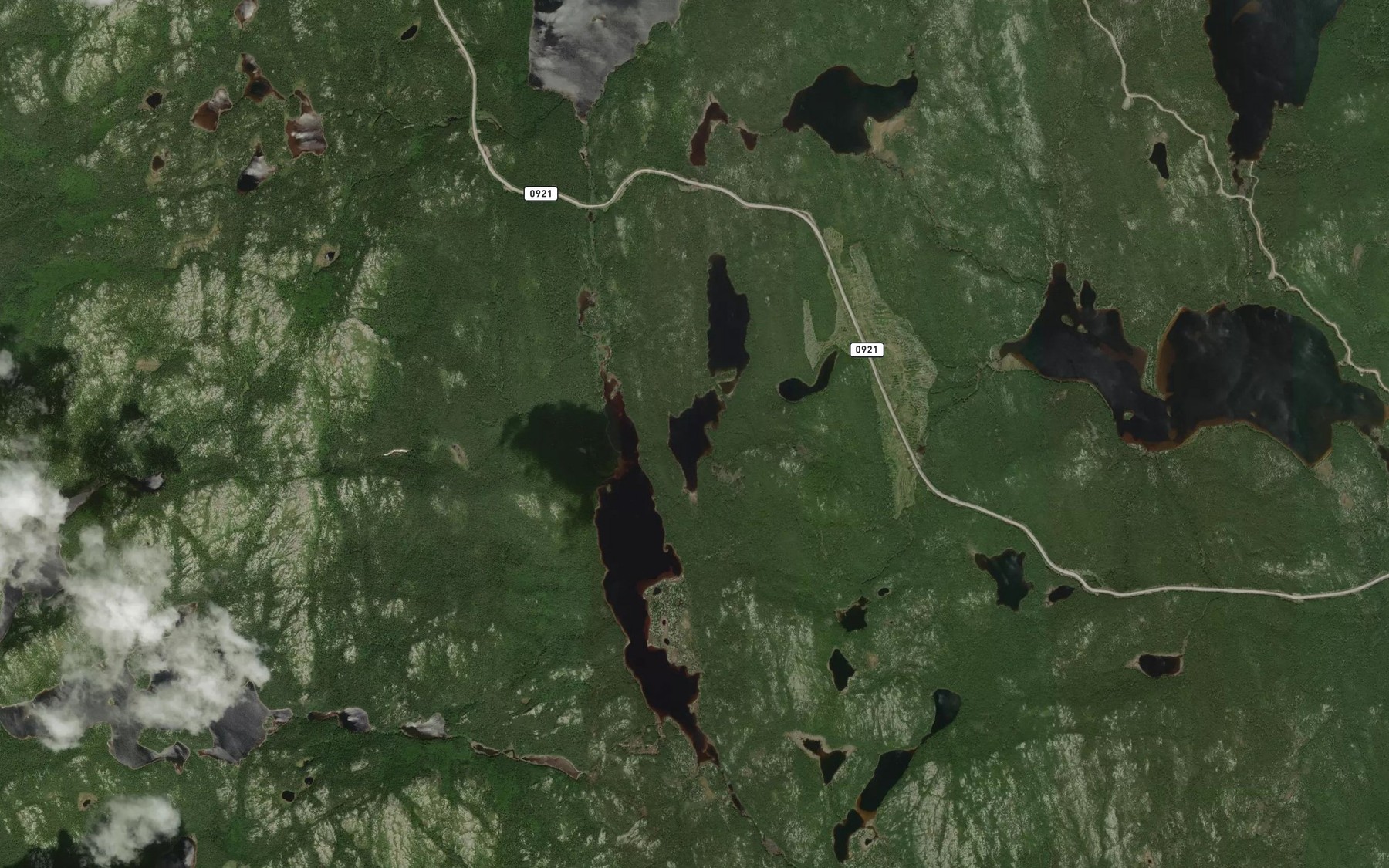 Satellite map of the Lac de l'Etranger