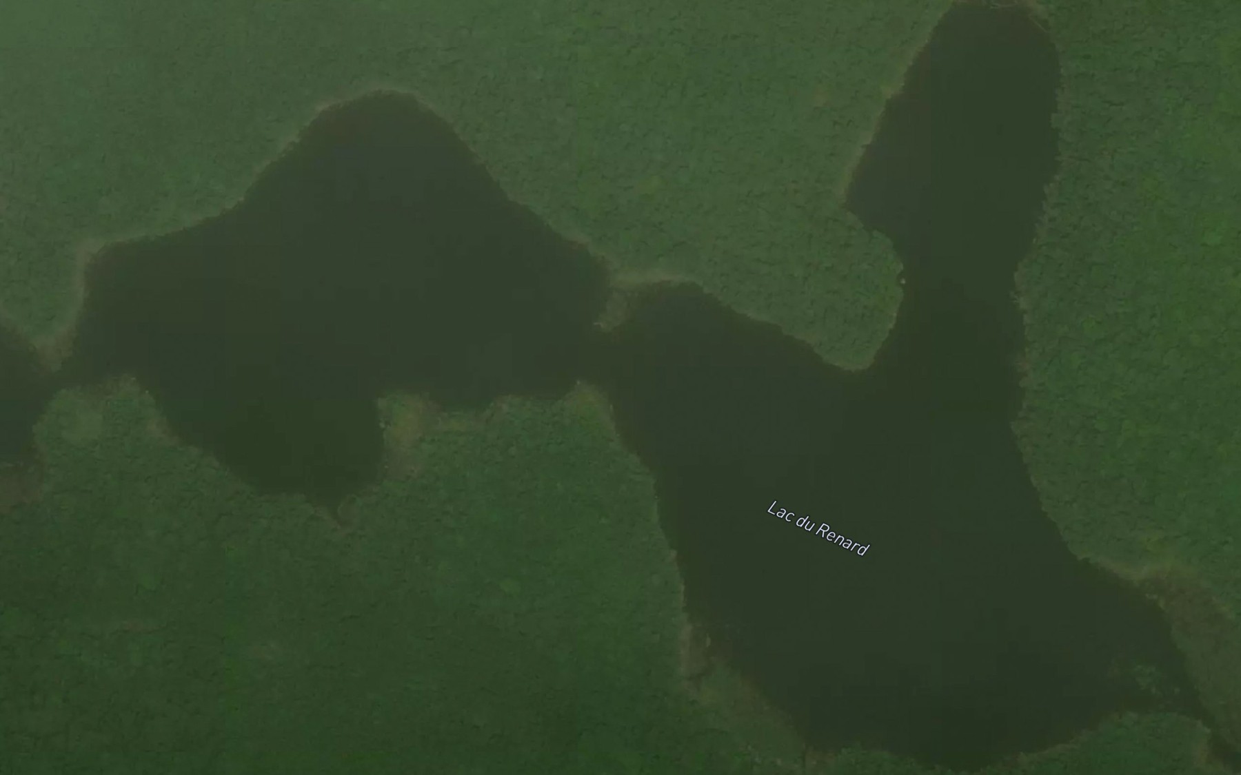 Satellite map of the Lac du Renard