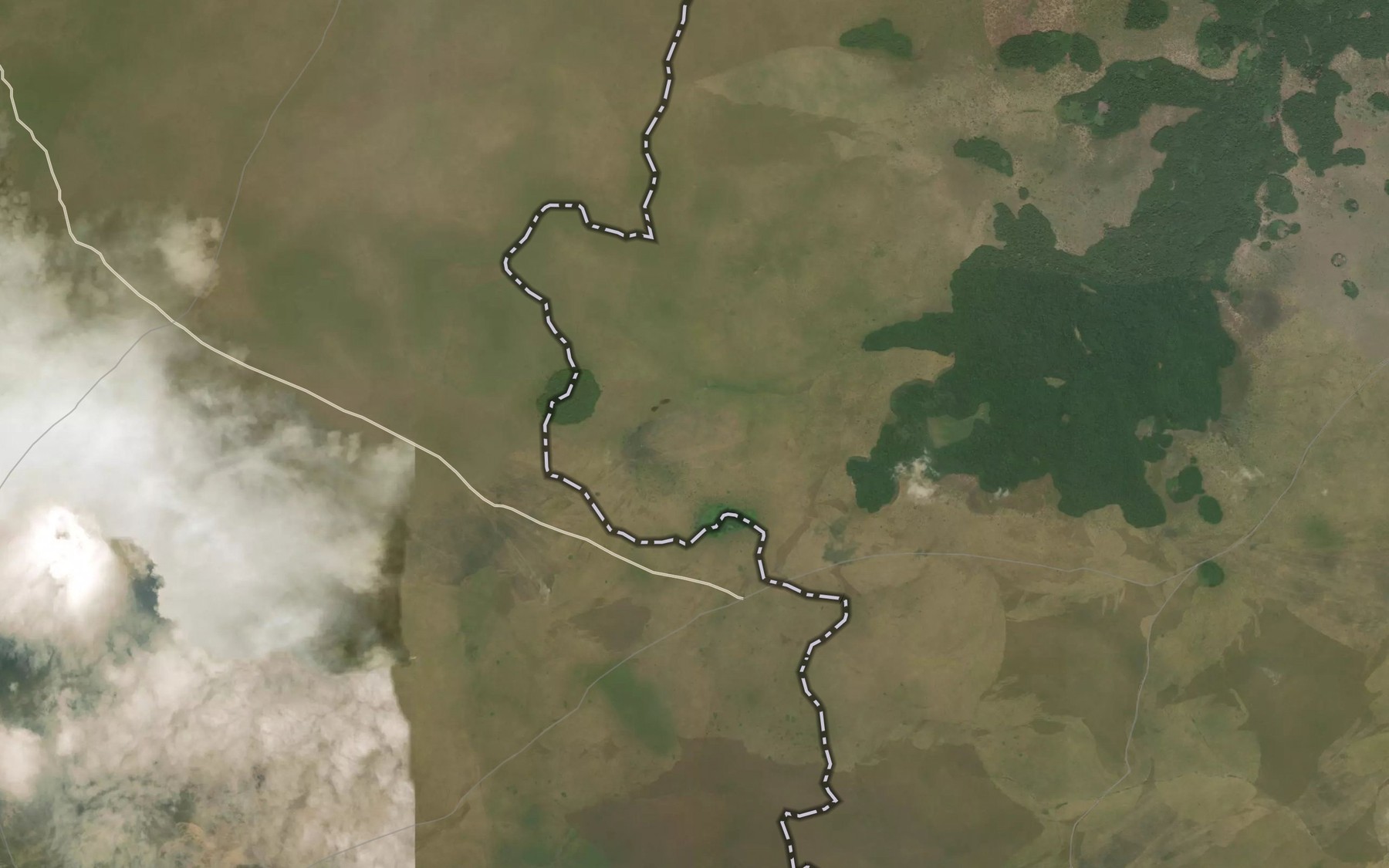 Satellite map of the Yoko