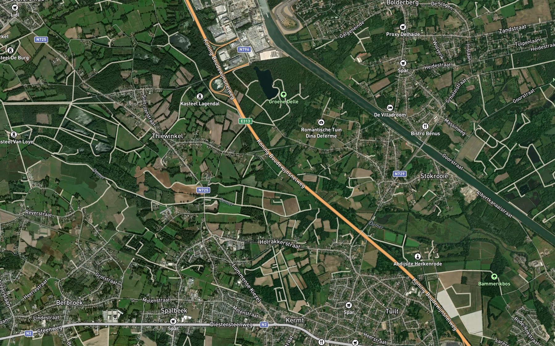 Satellite map of the Voortbeek