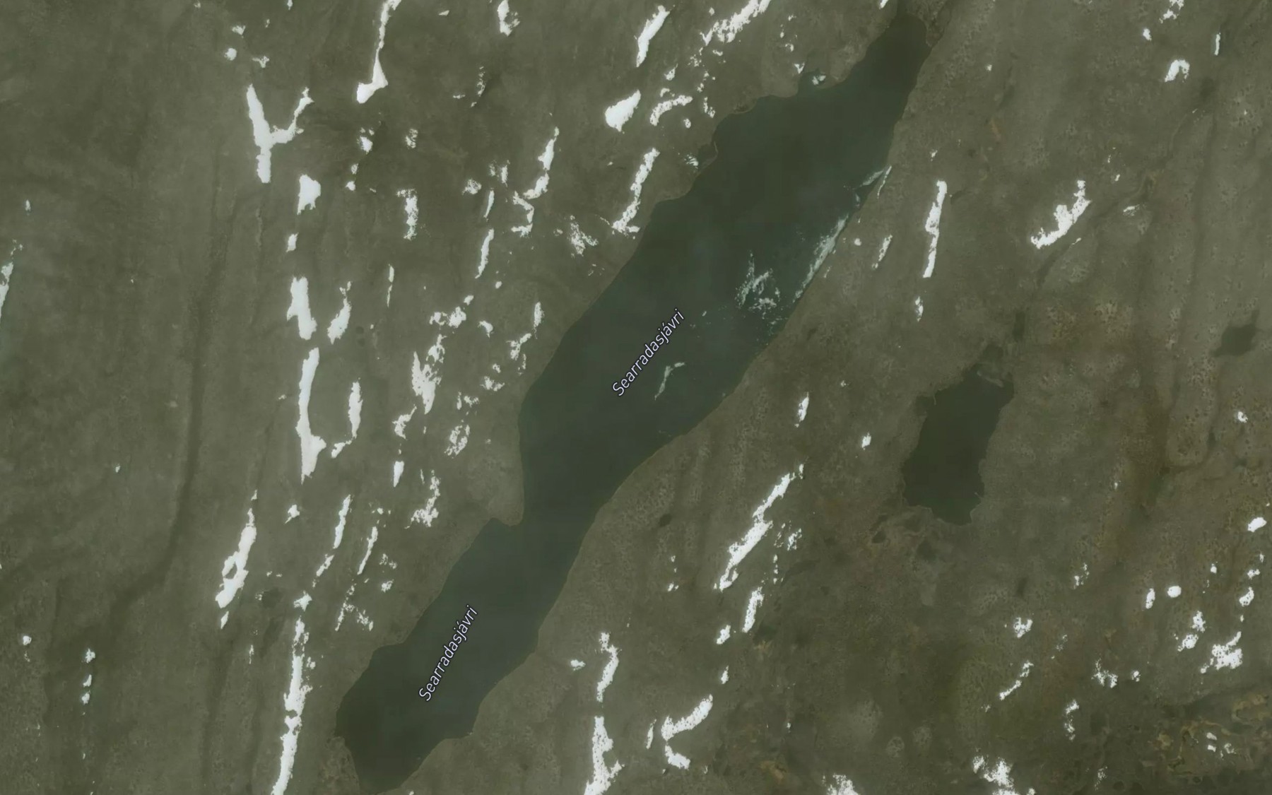 Satellite map of the Saerradasjavri