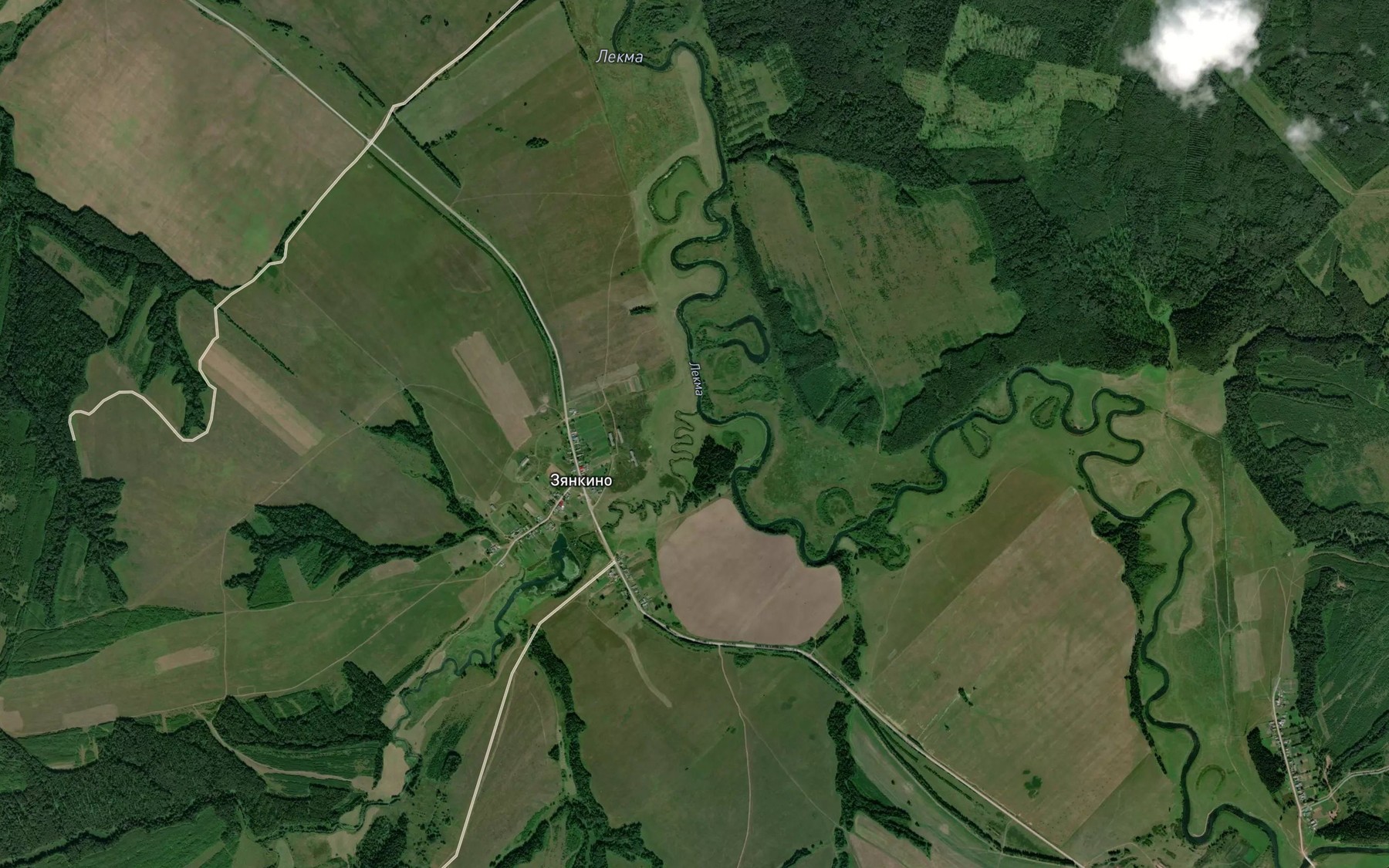 Satellite map of the Moya