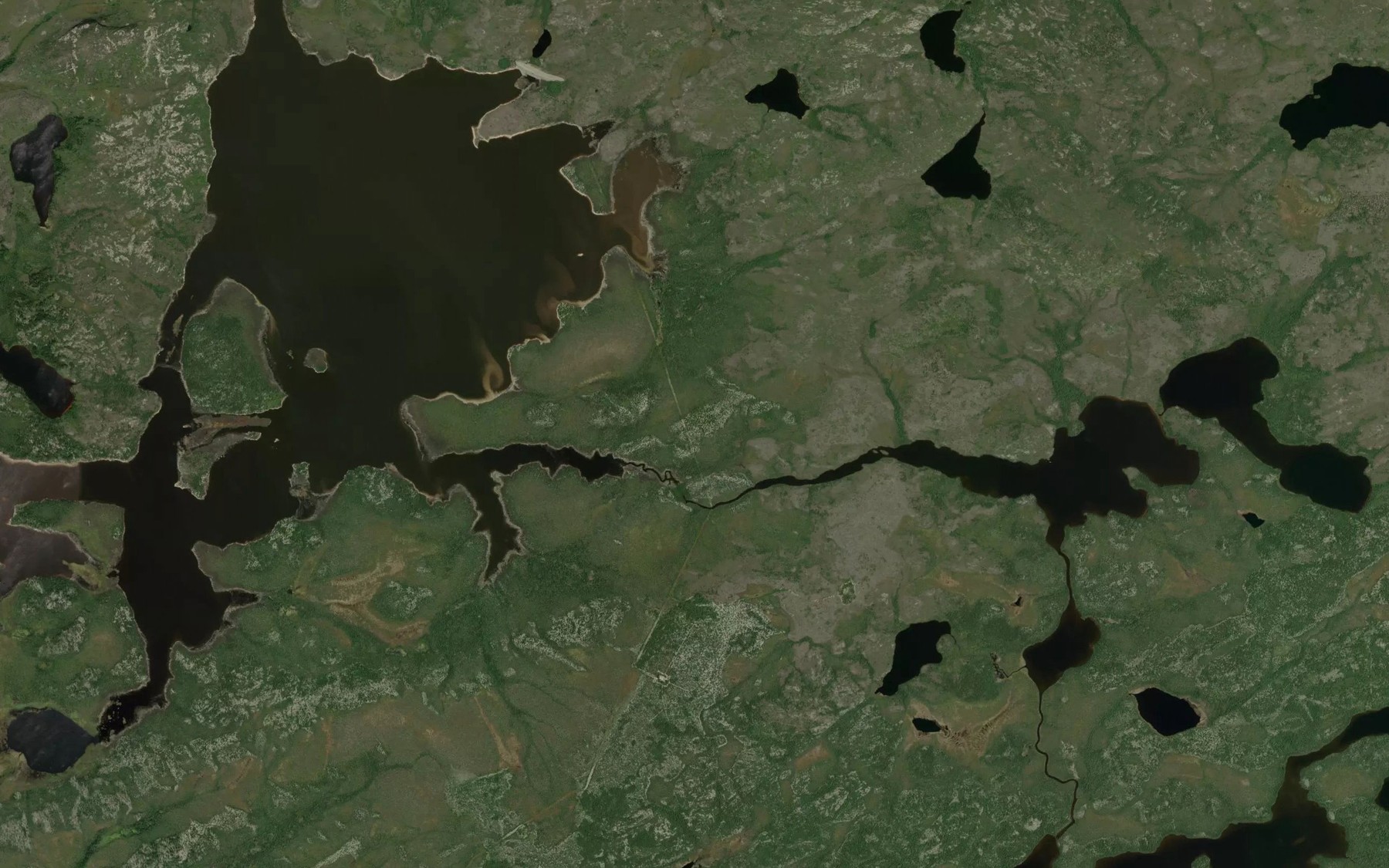Satellite map of the Ruisseau Kaupisaskasu