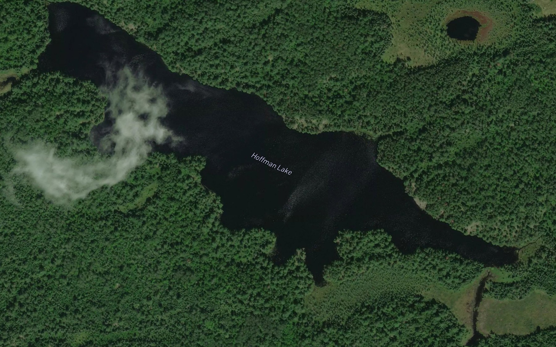 Satellite map of the Hoffman Lake