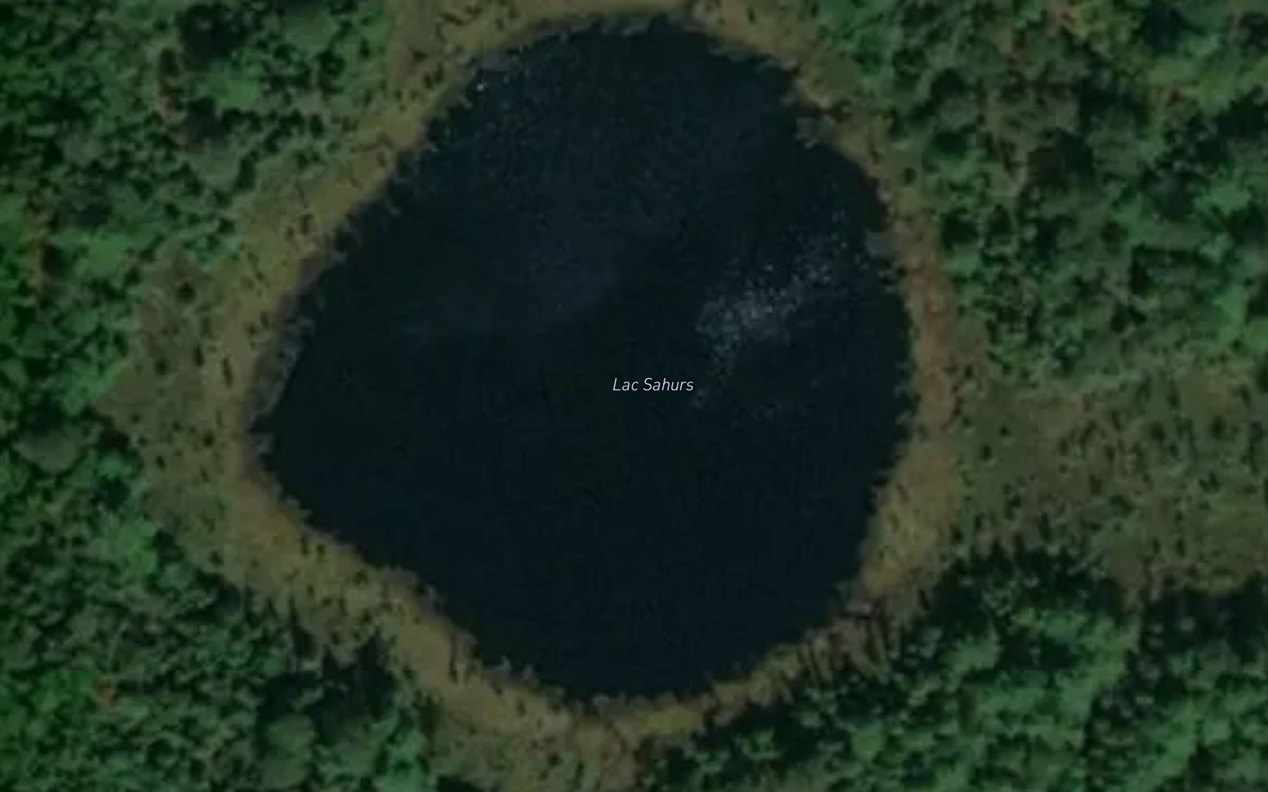 Satellite map of the Lac Sahurs