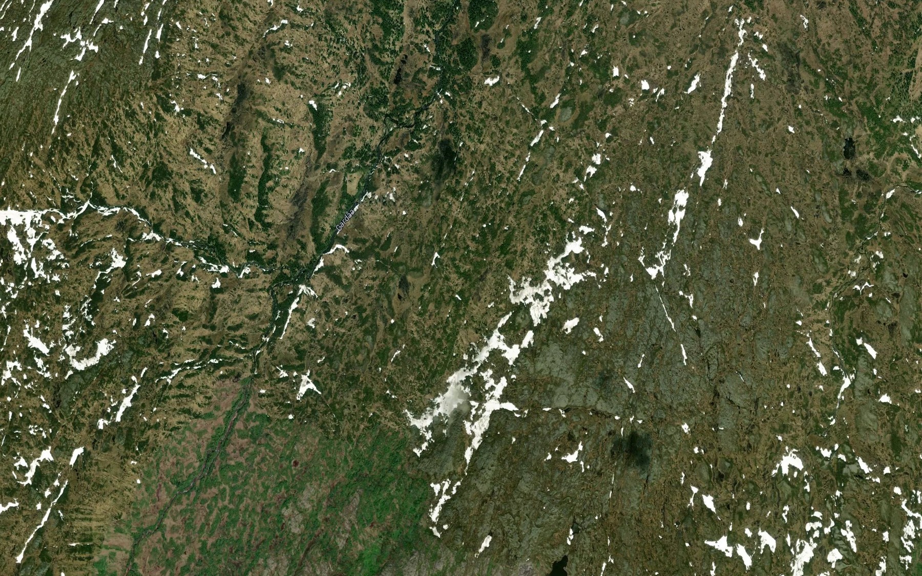 Satellite map of the Fagerlibekken