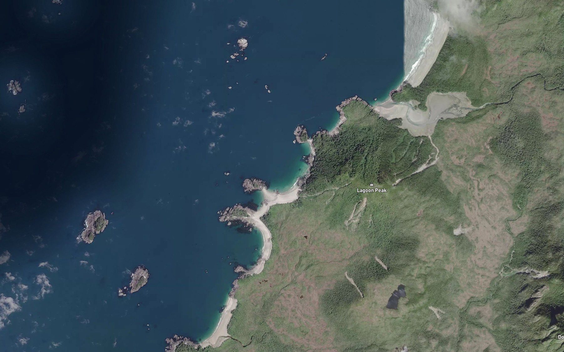 Satellite map of the Ambrosia Bay