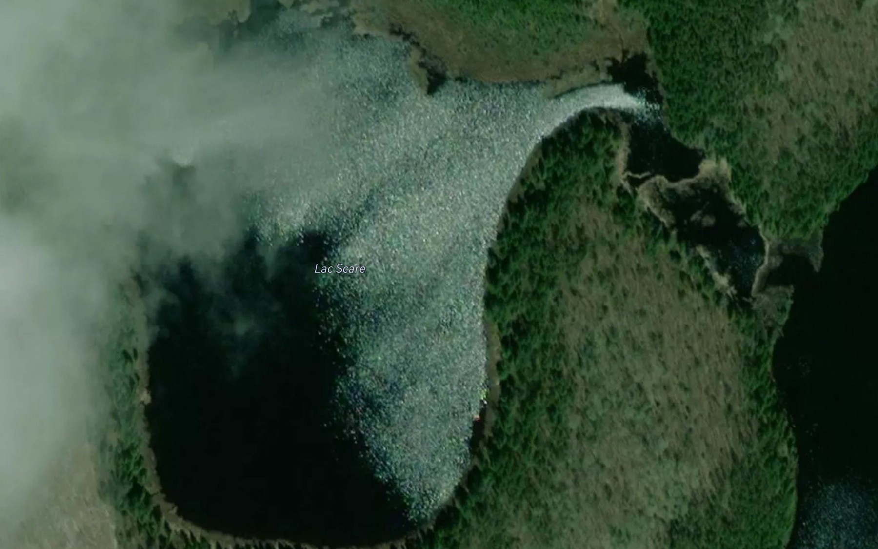 Satellite map of the Lac Scare