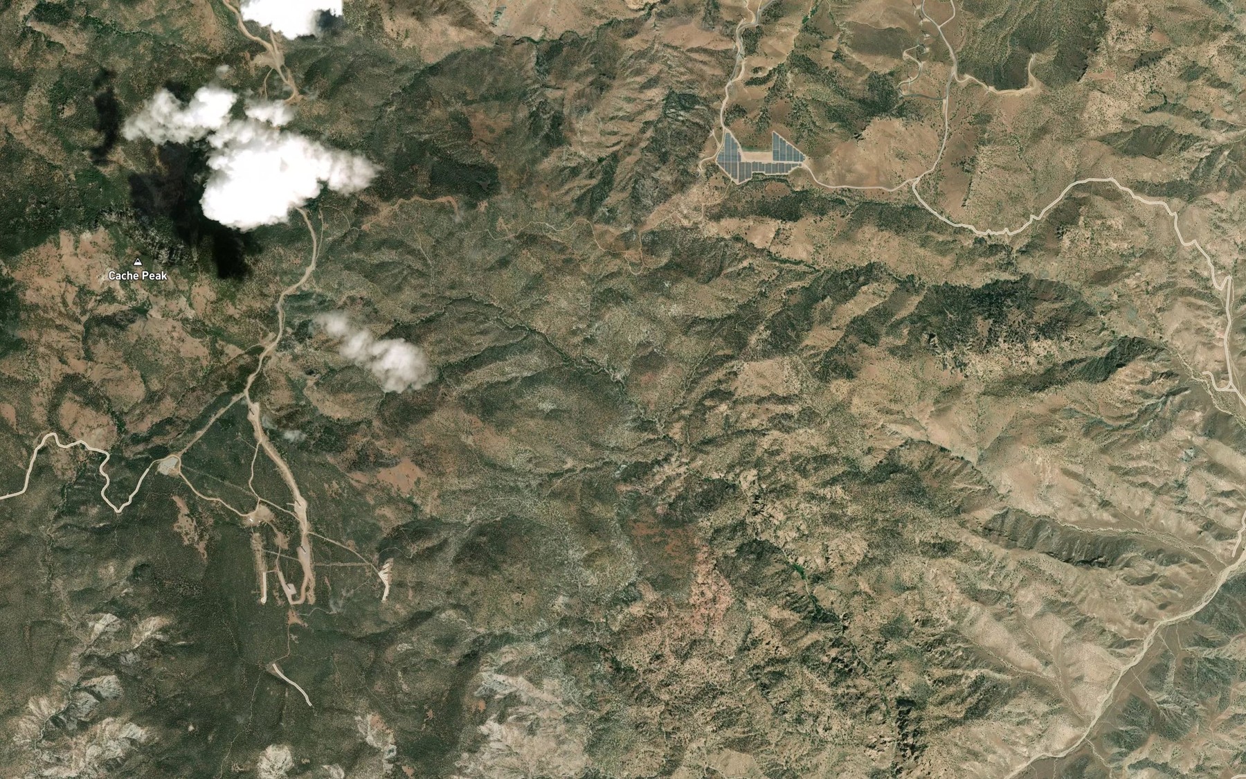 Satellite map of the Ruth Camp Spring