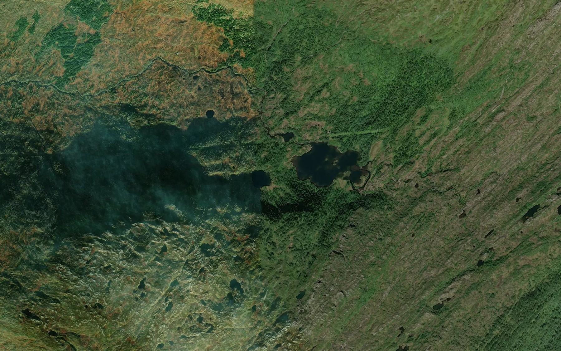 Satellite map of the Knubbtjonnelva
