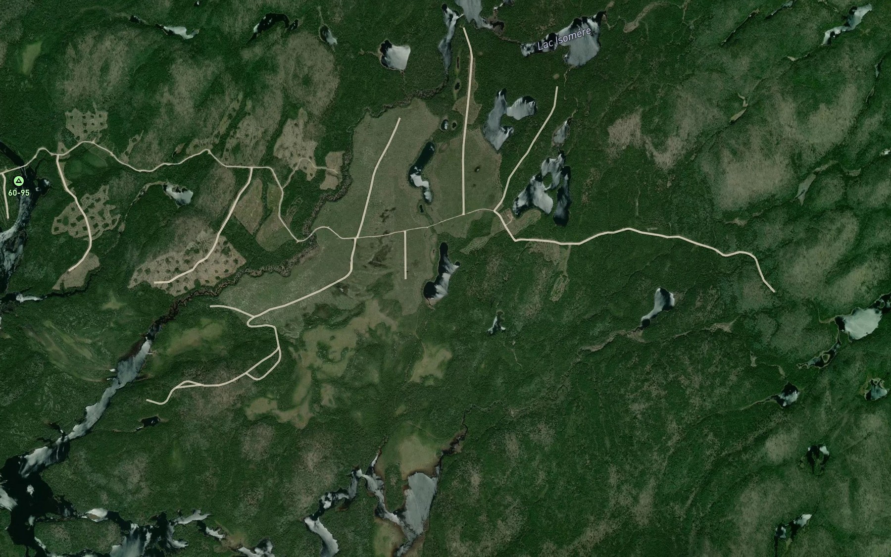Satellite map of the Lac Vautoir