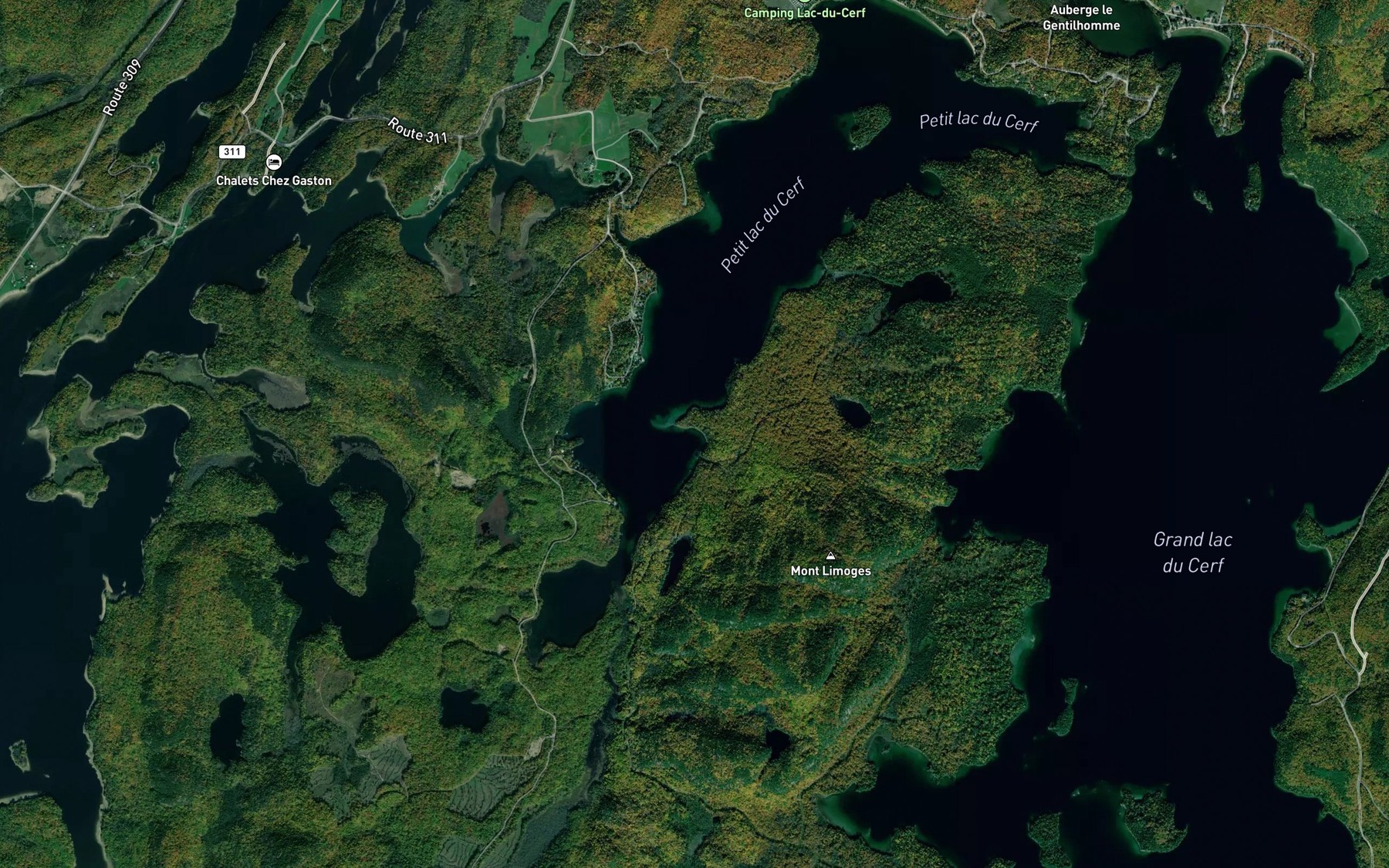 Satellite map of the Baie a Chechippe