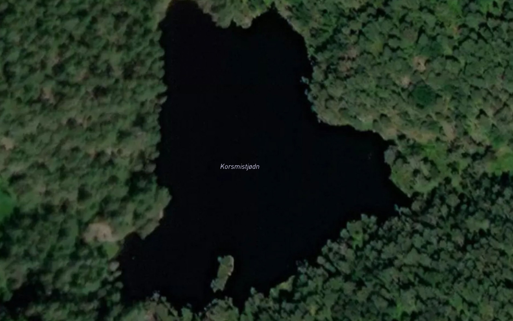 Satellite map of the Korsmistjodn