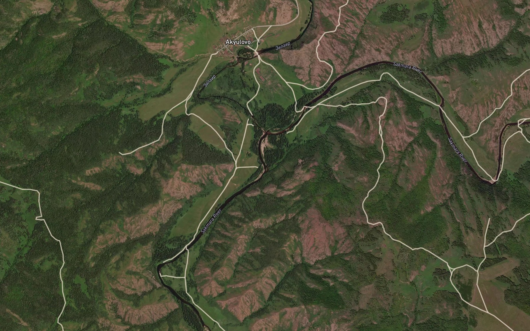 Satellite map of the Zilair