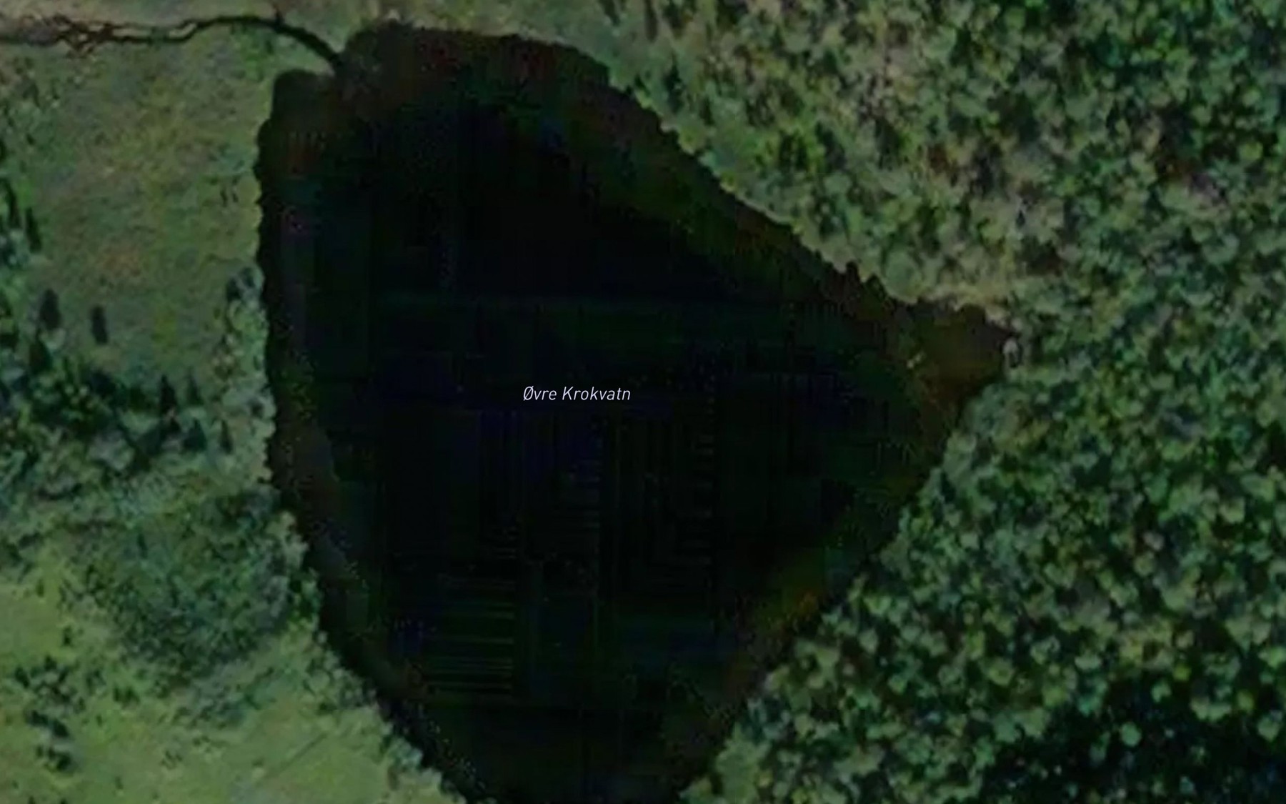 Satellite map of the Ovre Krokvatn
