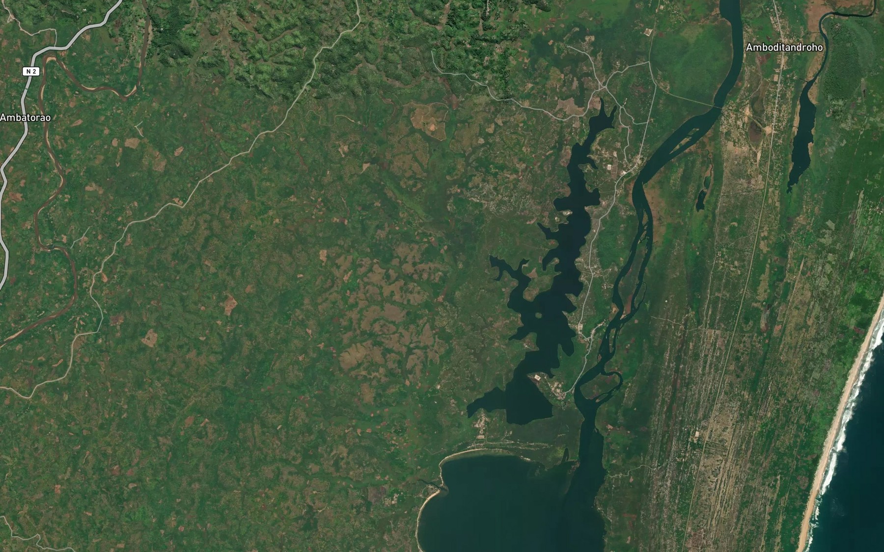 Satellite map of the Lac Andovolallna