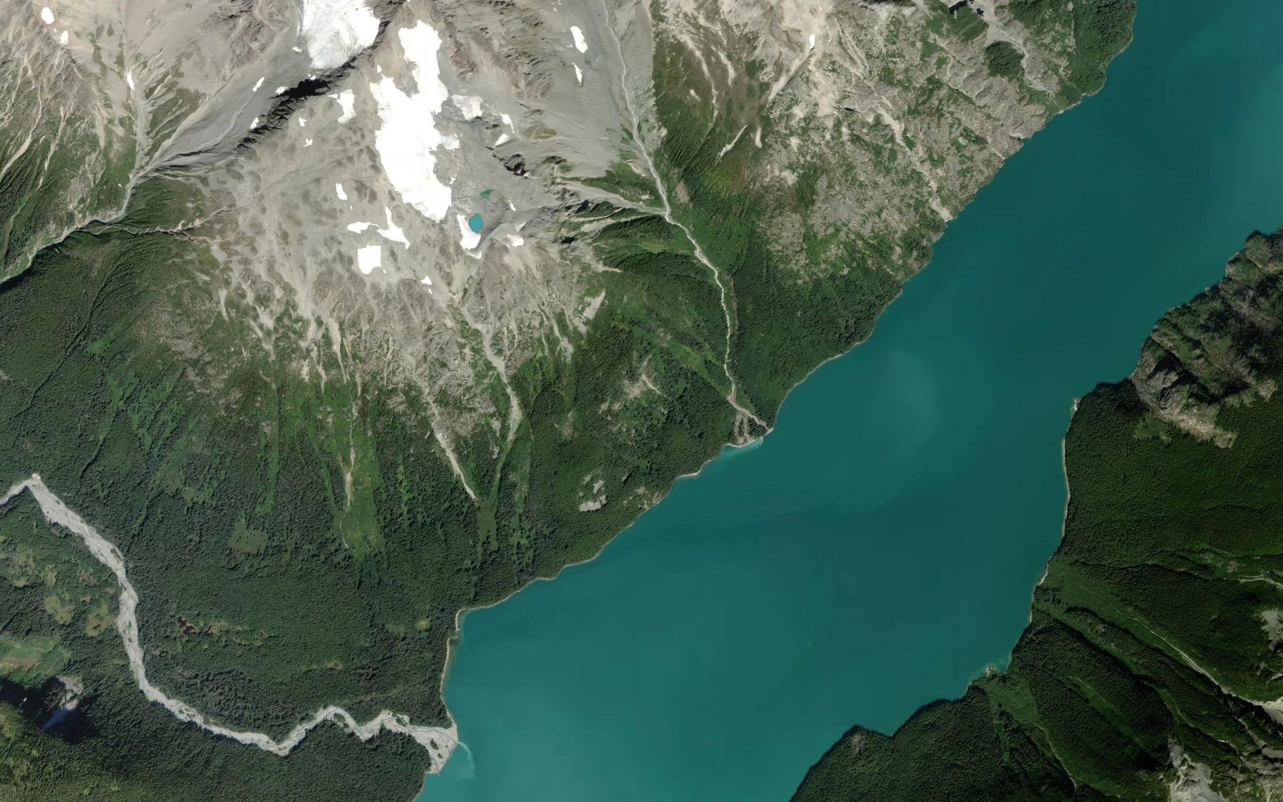 Satellite map of the Utem Creek