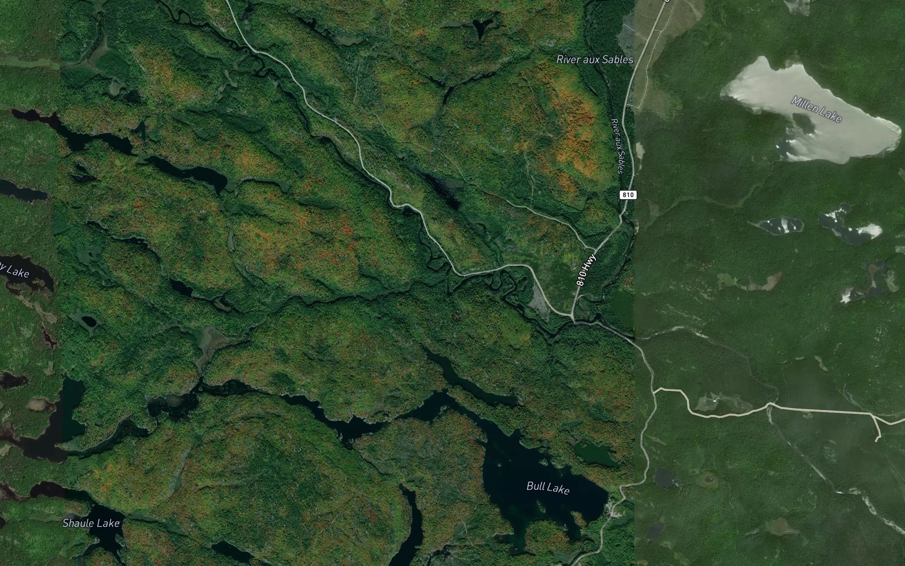 Satellite map of the Low Creek