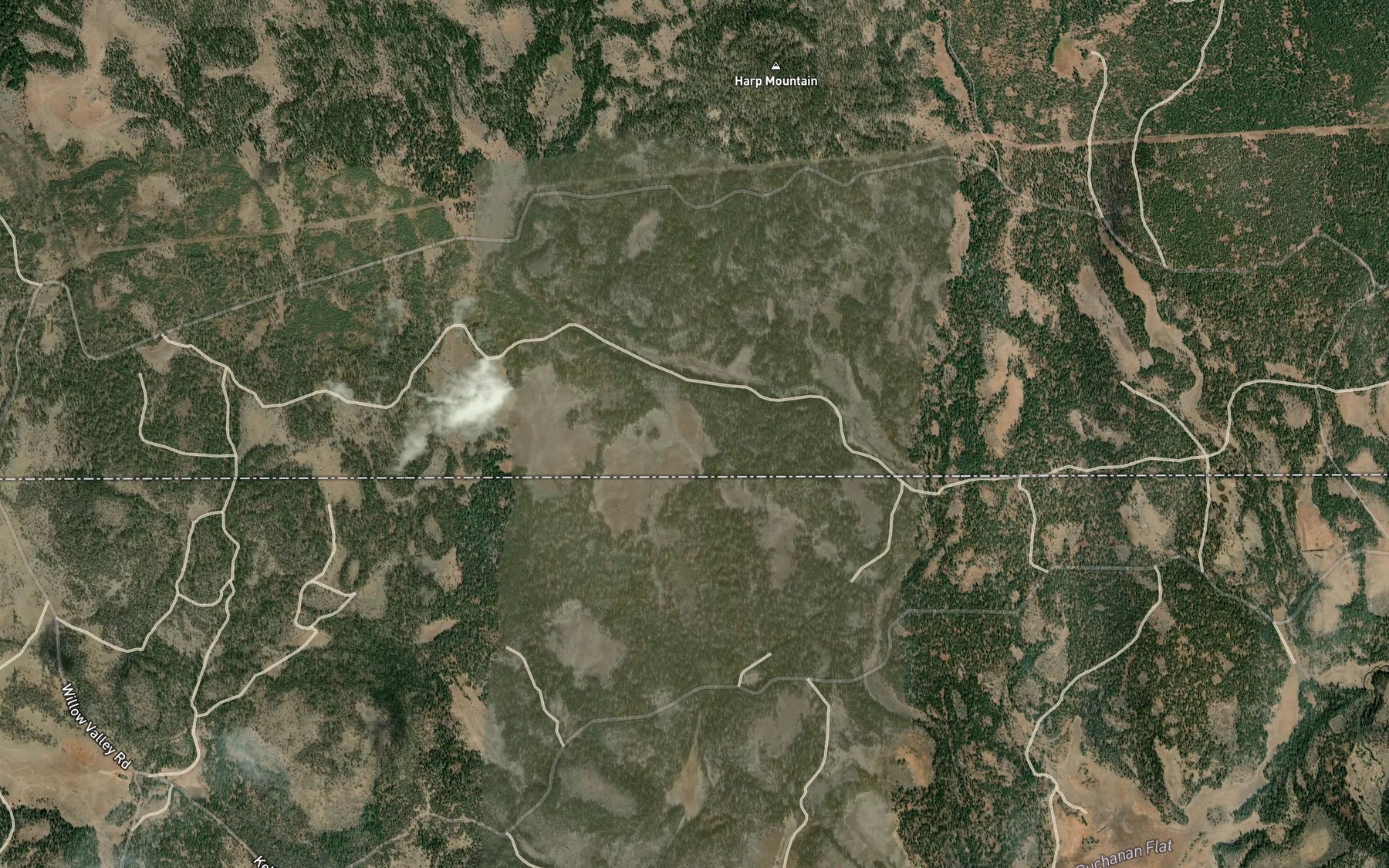 Satellite map of the Buckhorn Spring