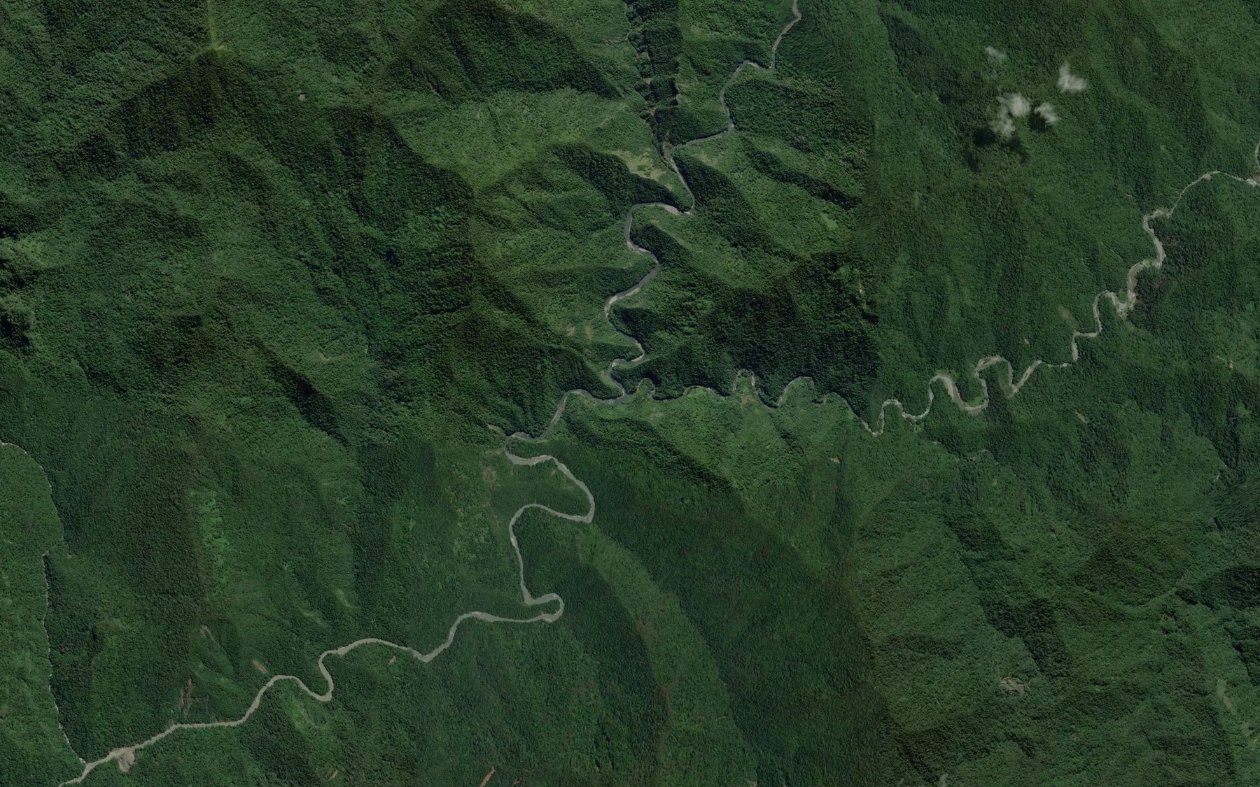 Satellite map of the Aura River