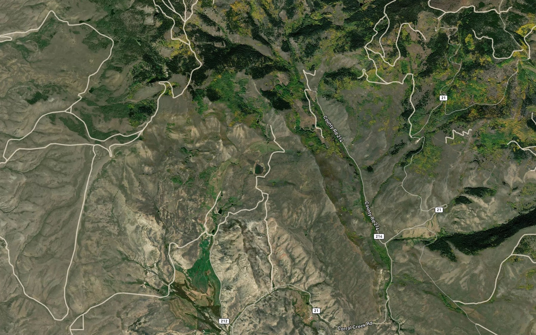 Satellite map of the Musgrave Ditch