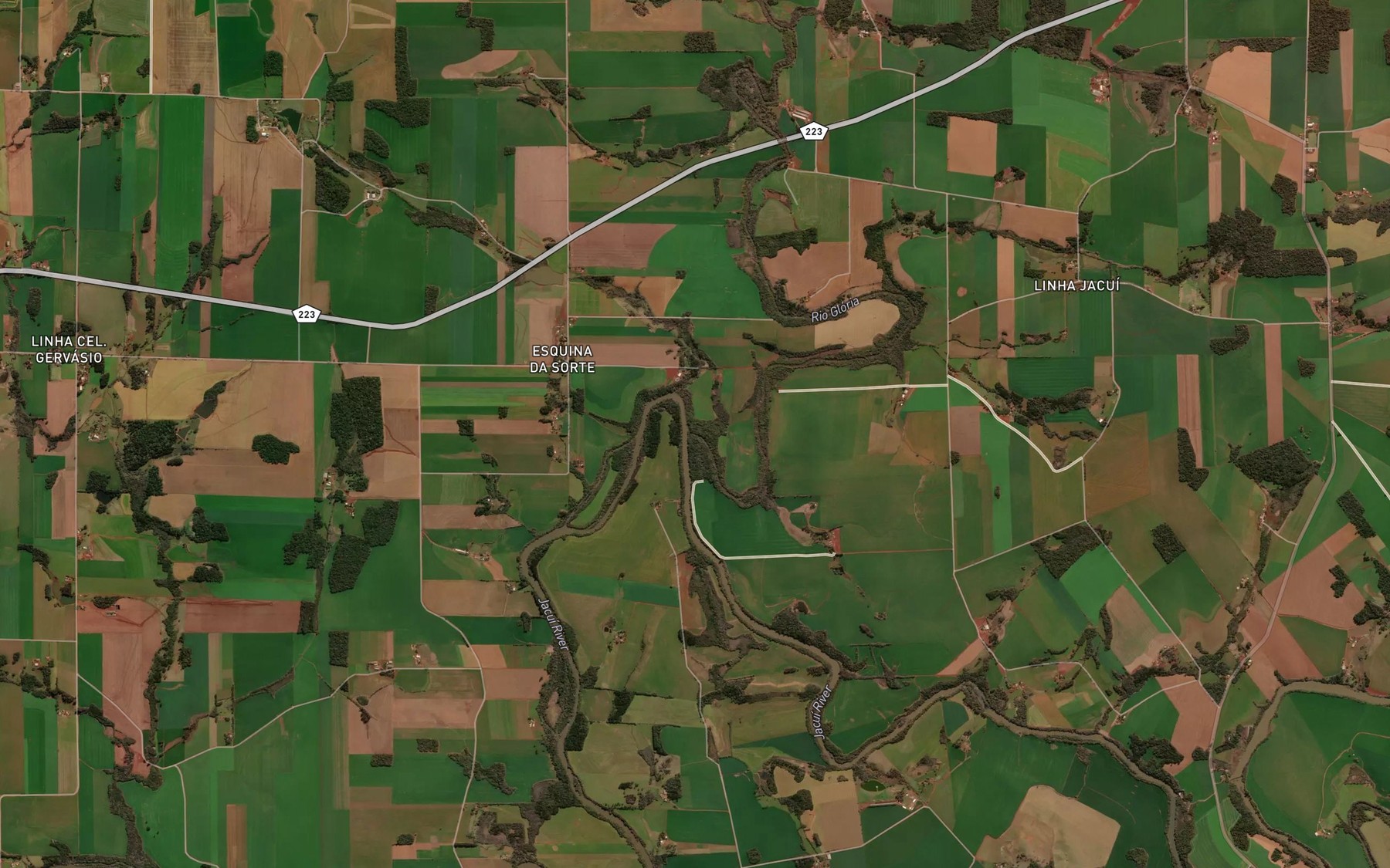 Satellite map of the Rio da Gloria