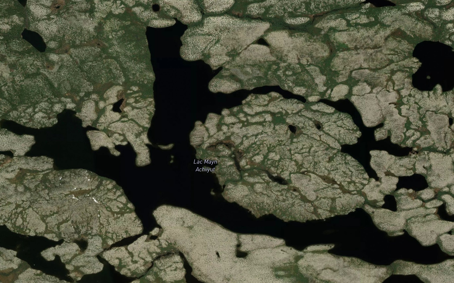 Satellite map of the Lac Mayn Achiiyut