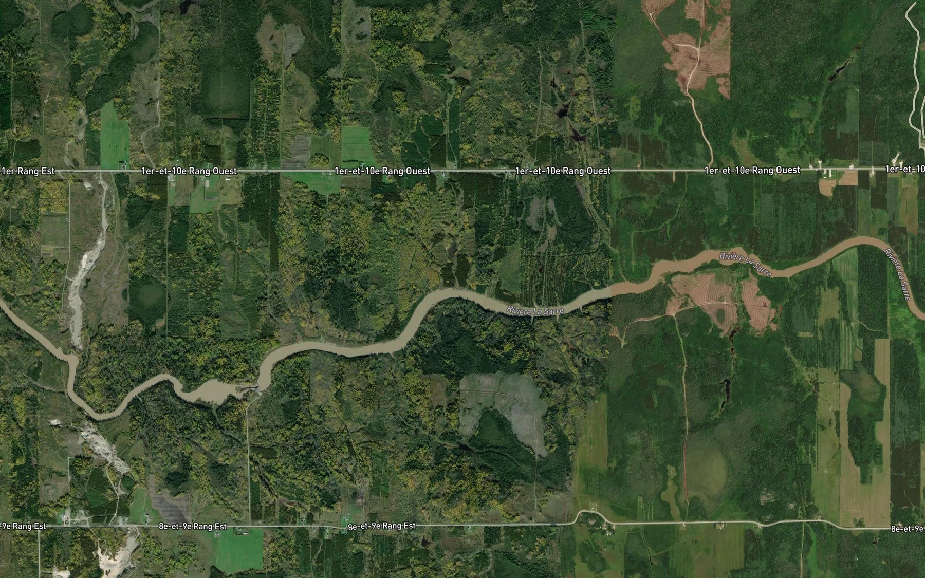 Satellite map of the Cours d'eau Godin