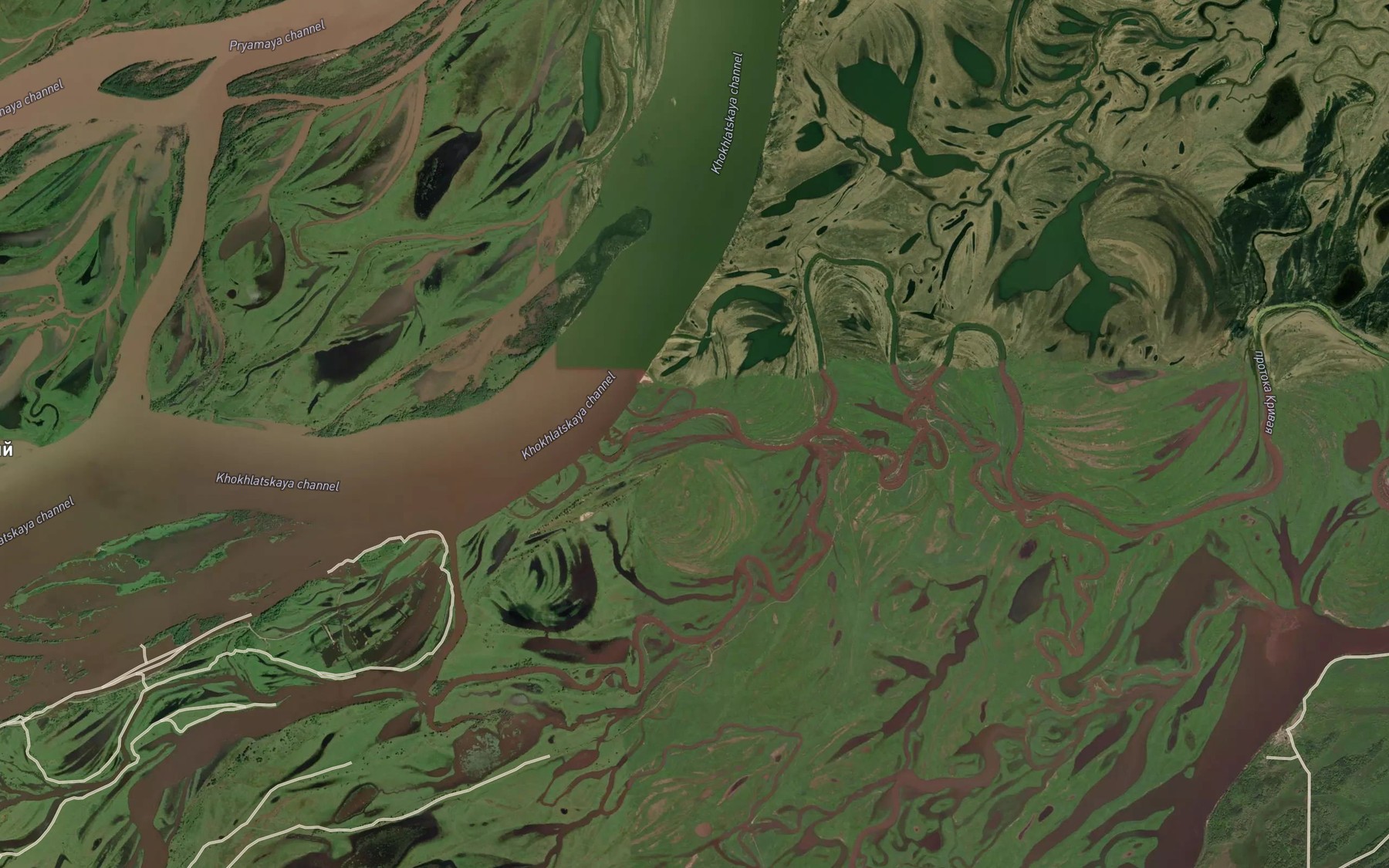 Satellite map of the Protoka Krivaya
