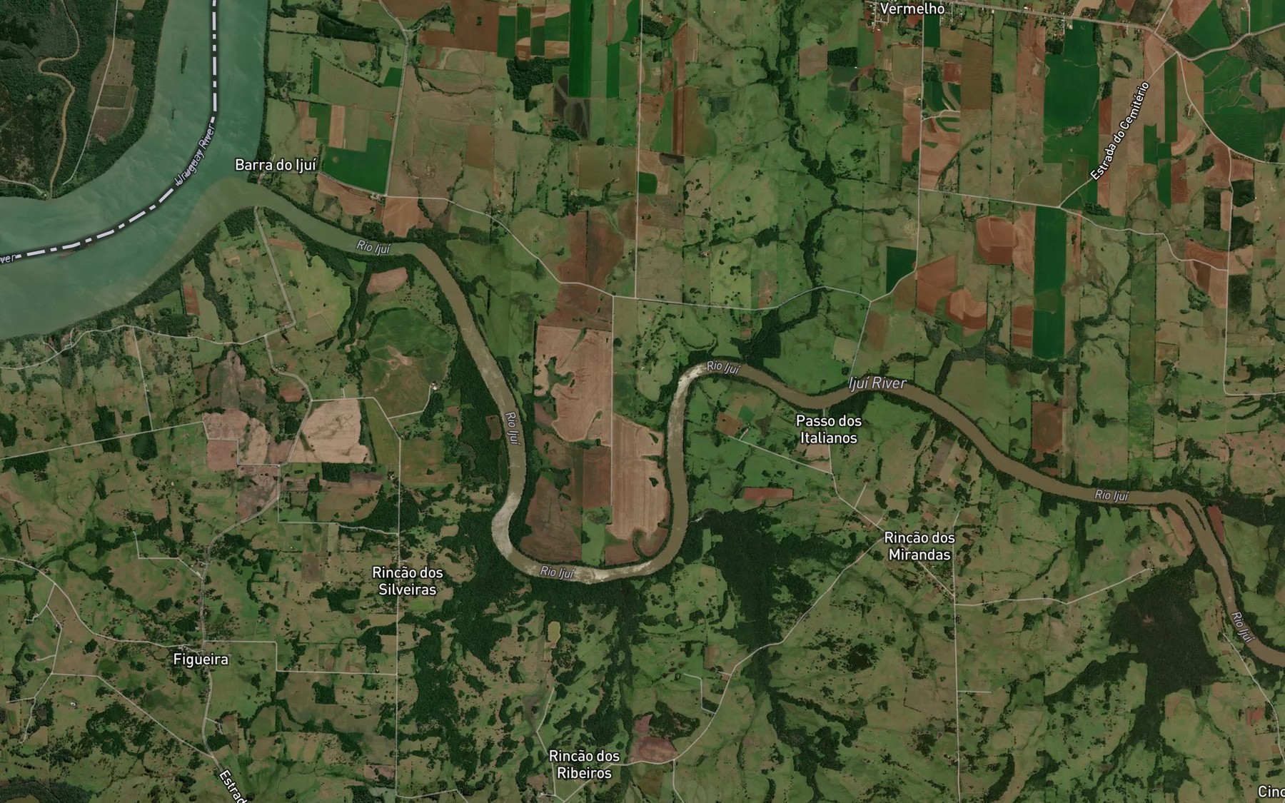 Satellite map of the Lajeado do Engenho