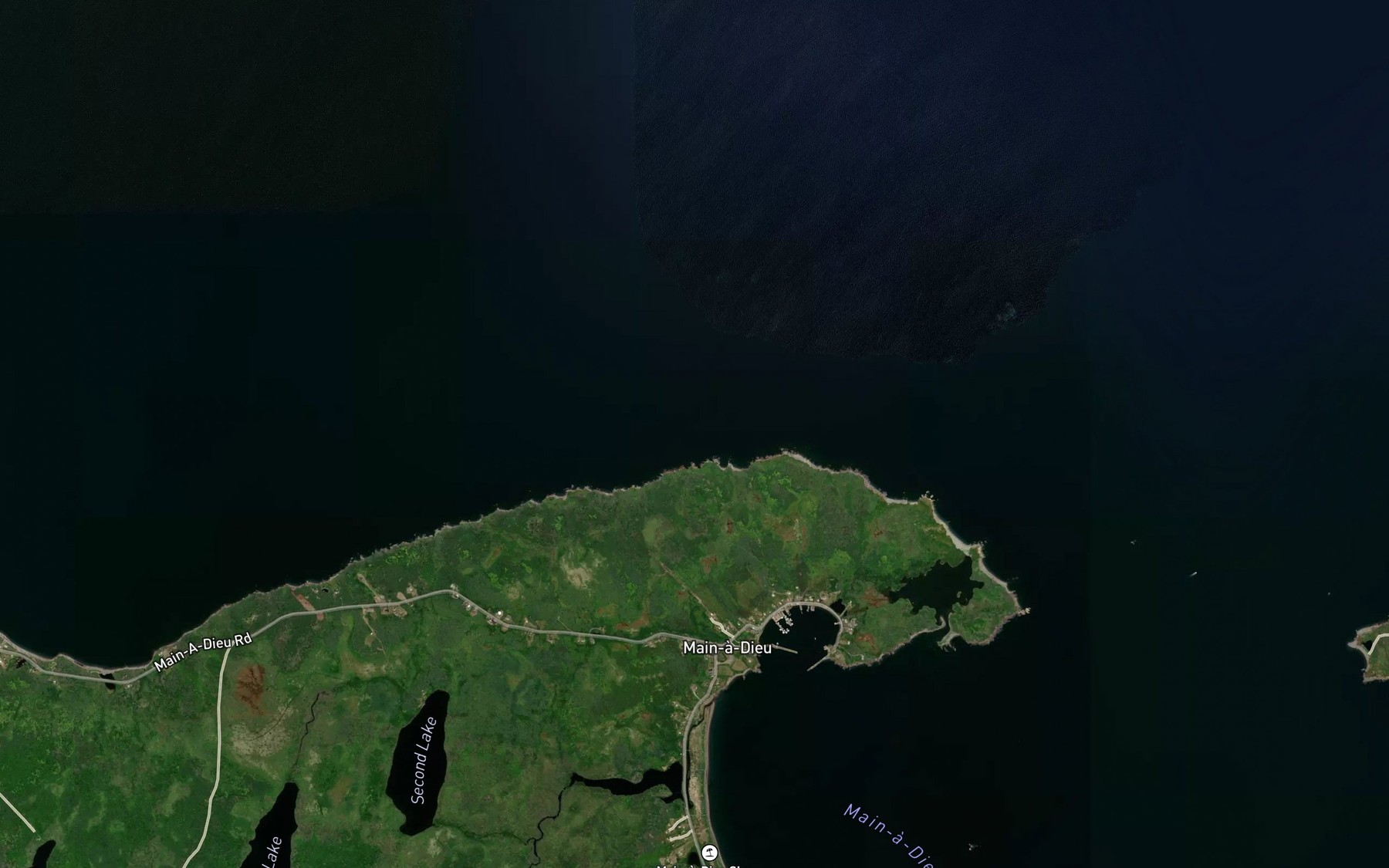 Satellite map of the Little Goulds Cove