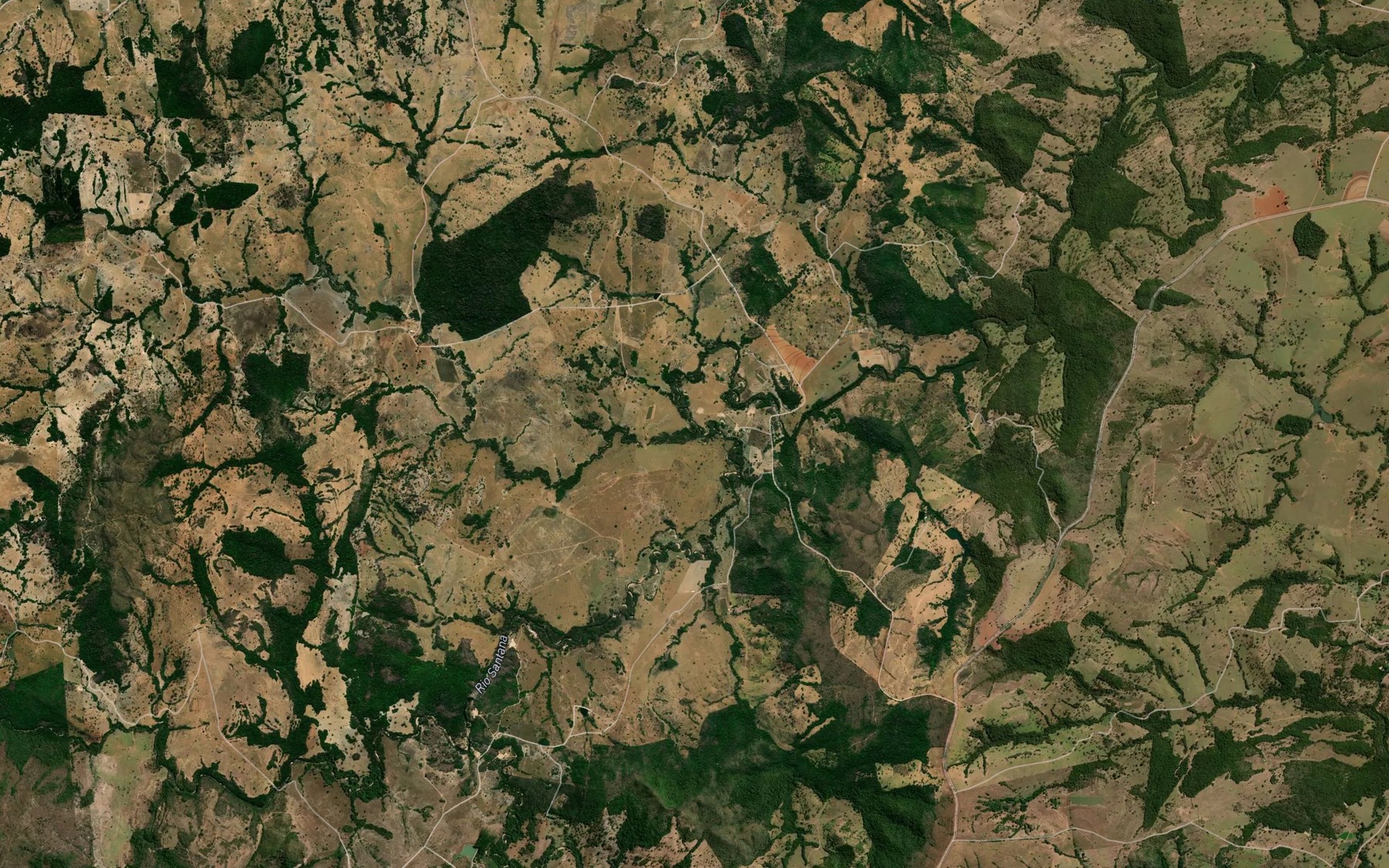 Satellite map of the Corrego da Agua Fria