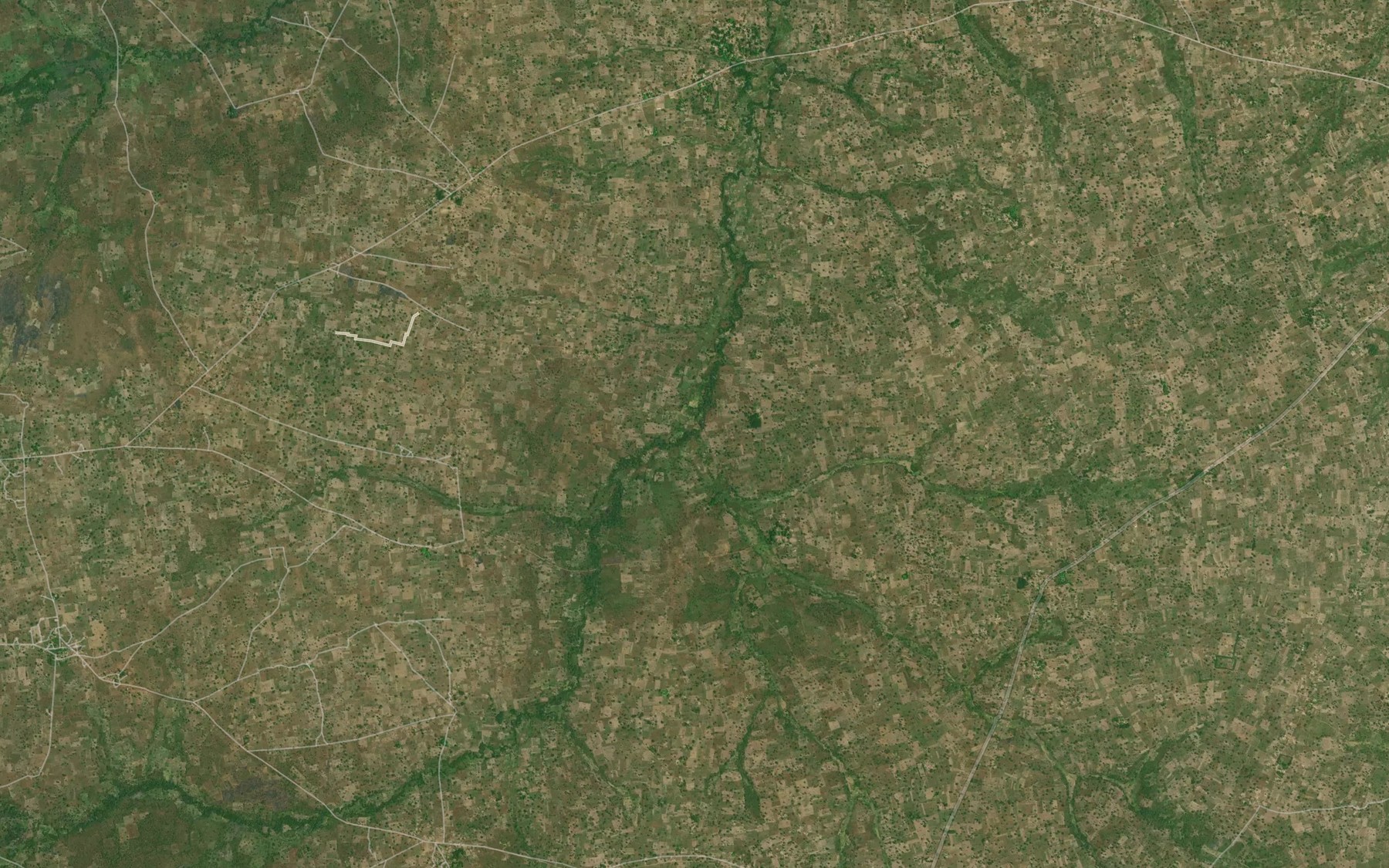 Satellite map of the River Shetire