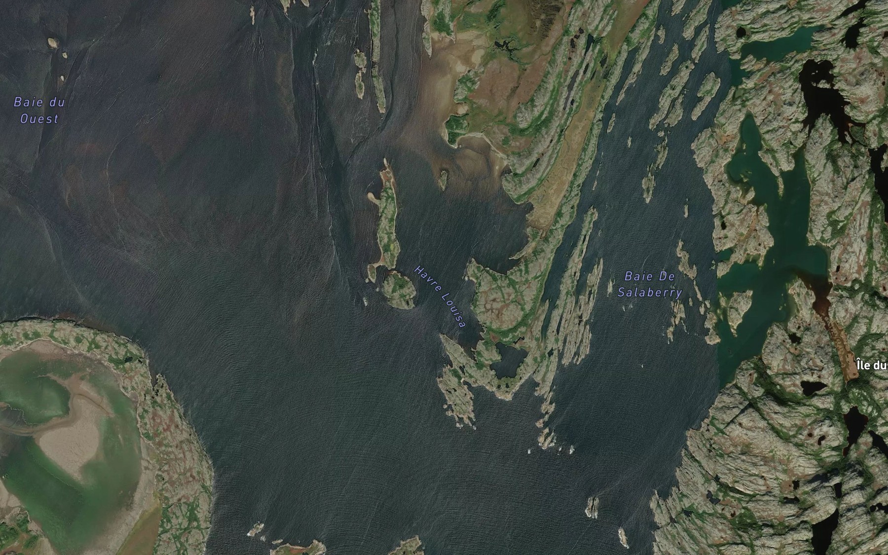 Satellite map of the Havre Louisa
