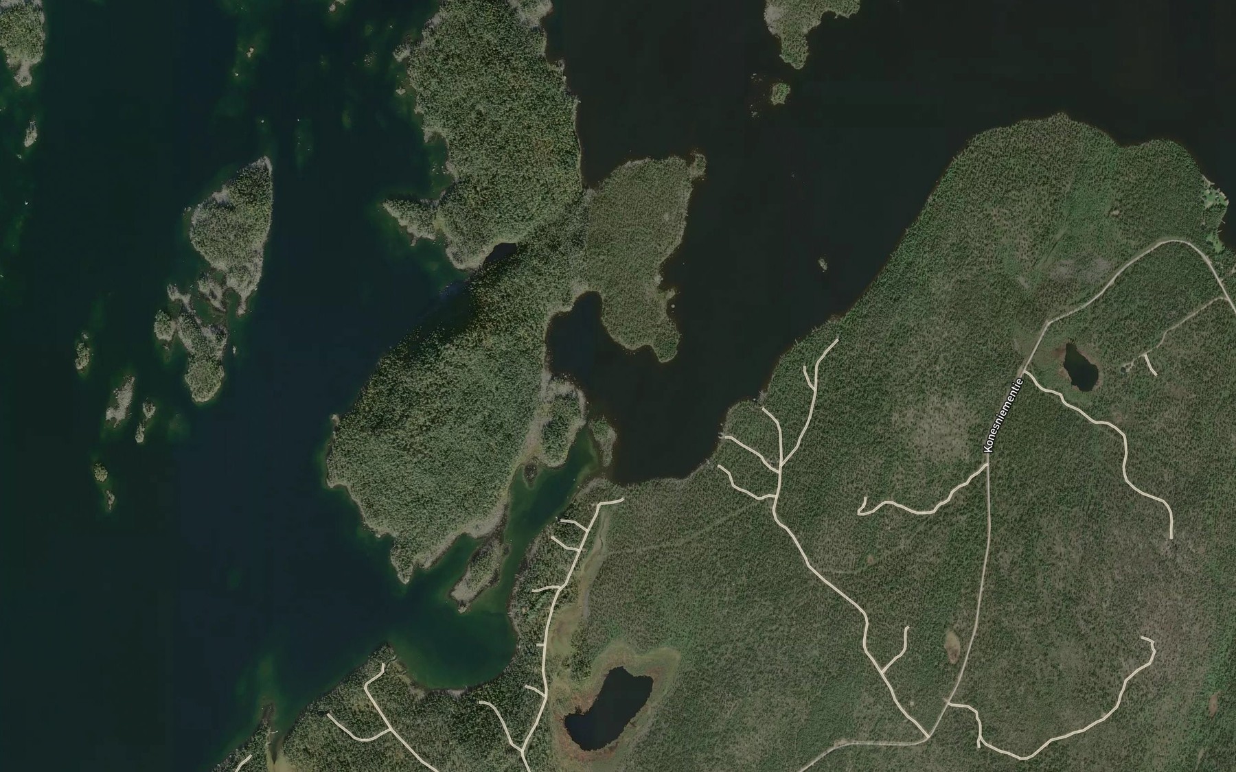 Satellite map of the Ukonlahti