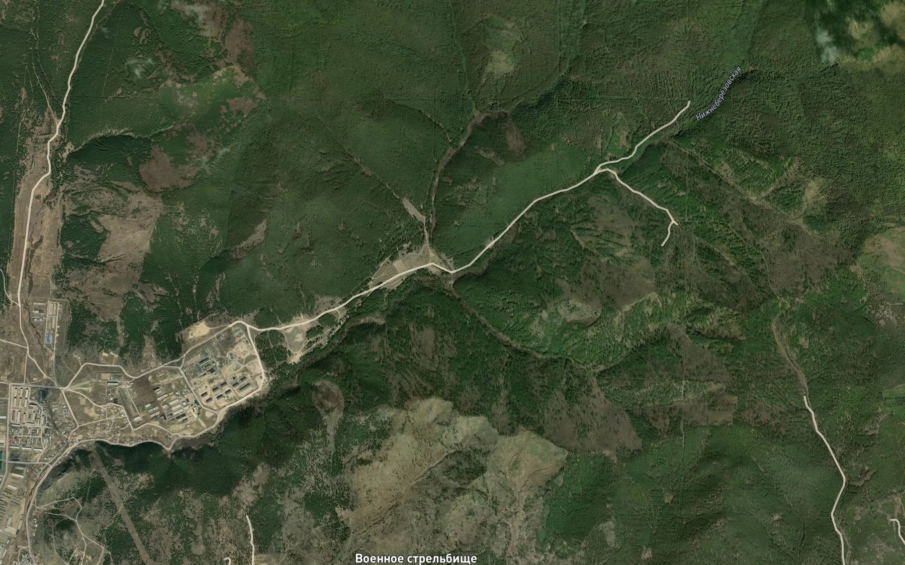 Satellite map of the Sukhaya