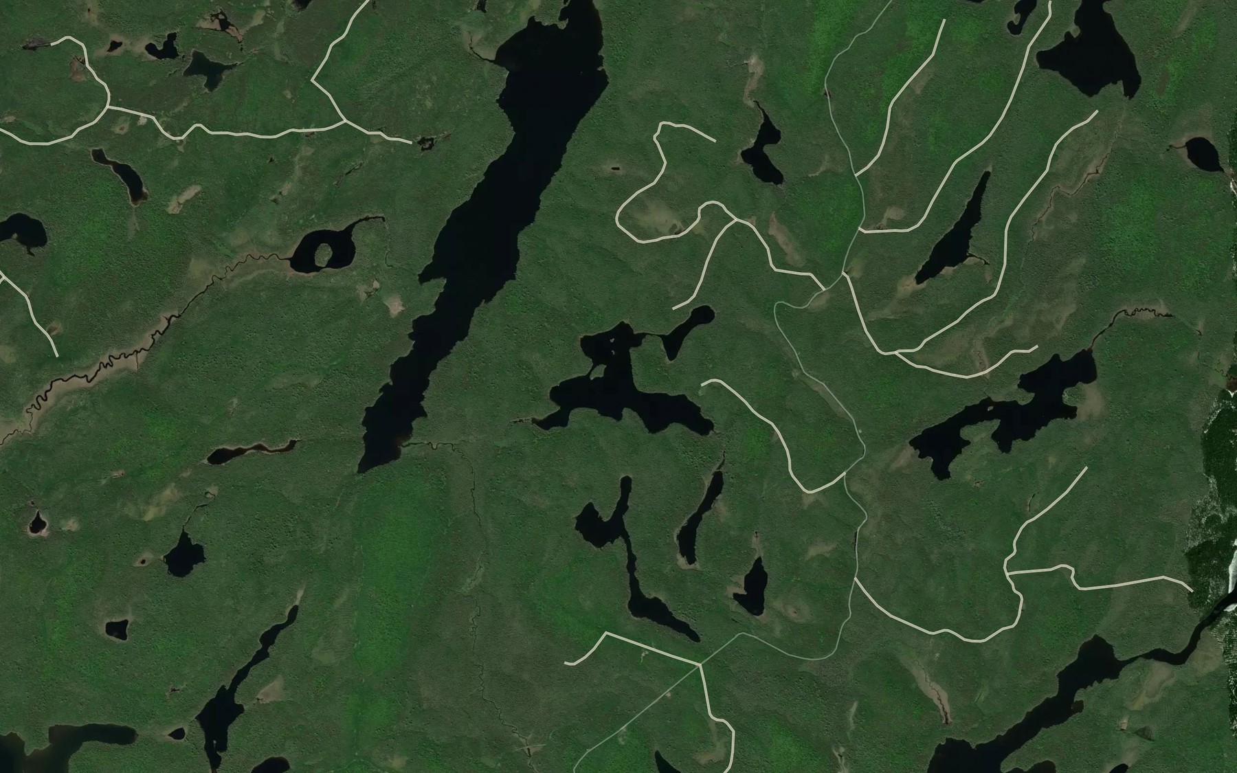Satellite map of the Lac Nigik