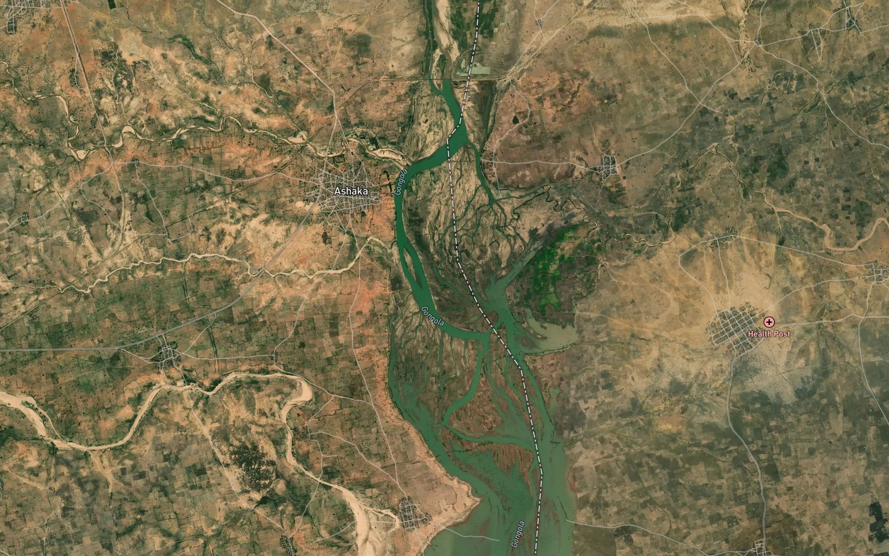 Satellite map of the Panama