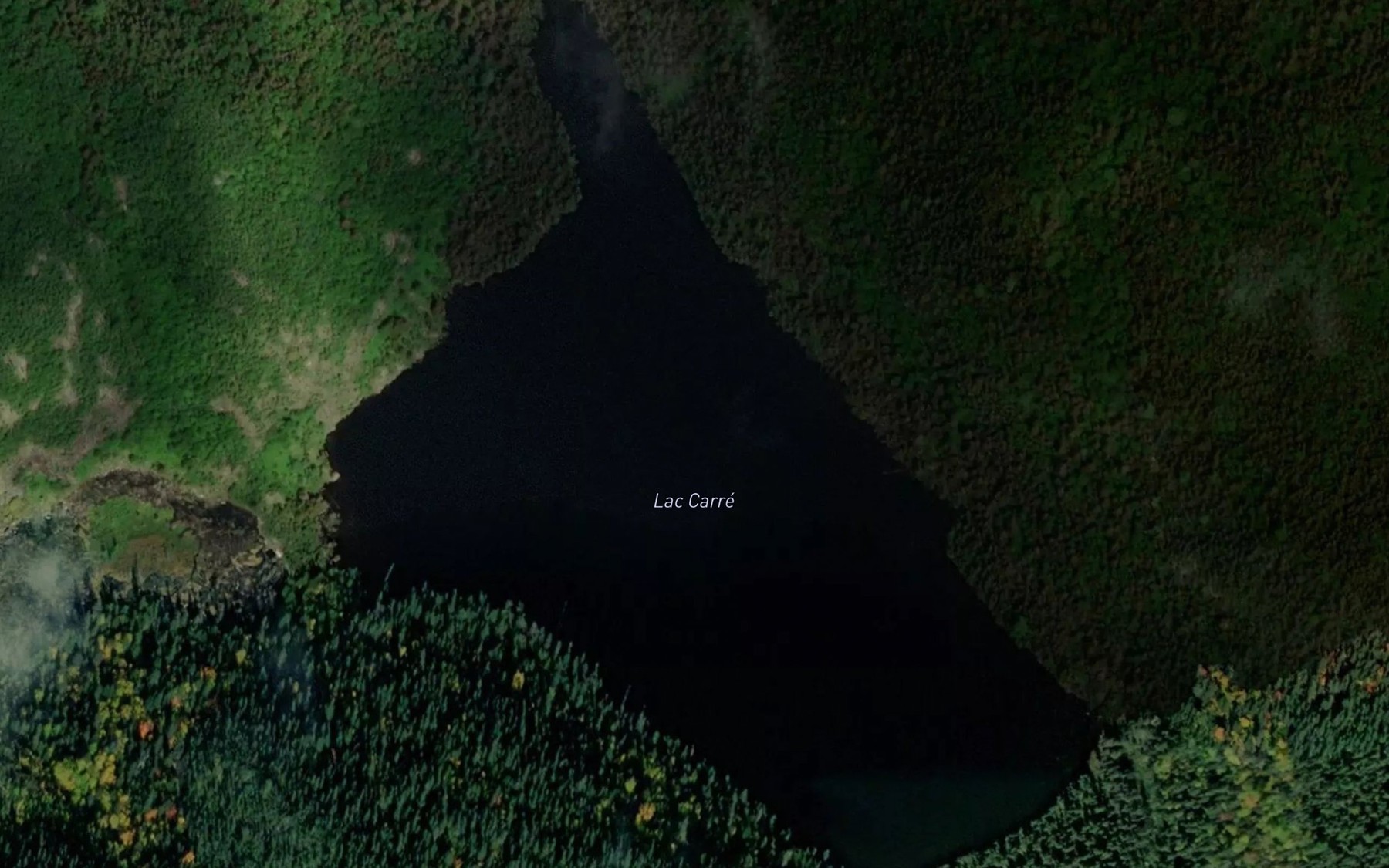 Satellite map of the Lac Carre