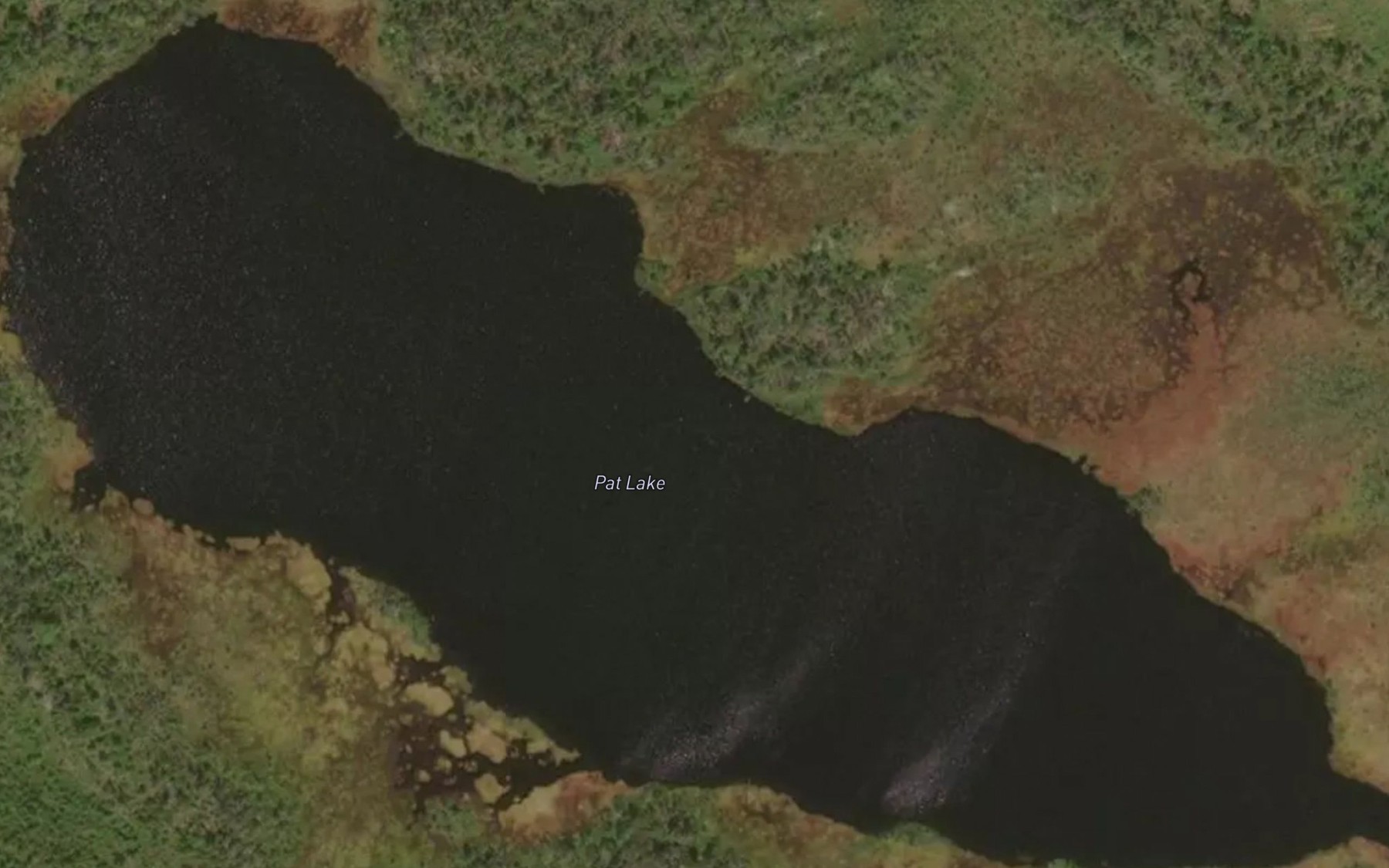 Satellite map of the Pat Lake