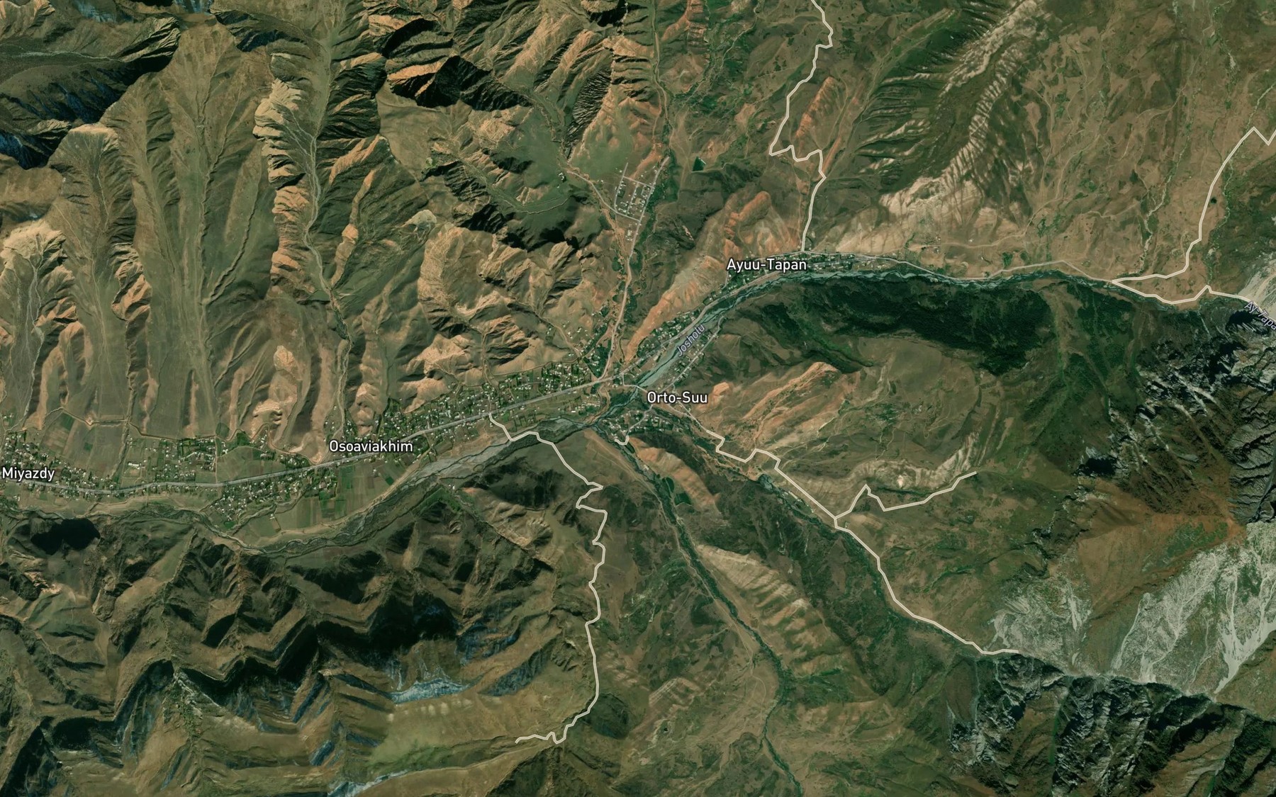 Satellite map of the Orto-Suu