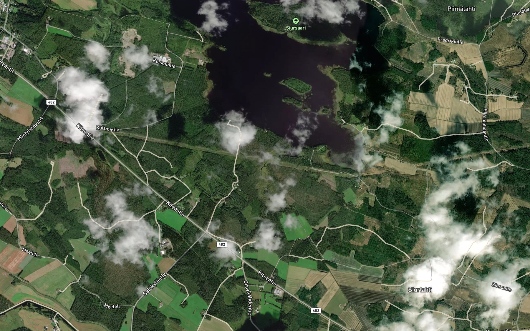 Satellite map of the Patrikanoja