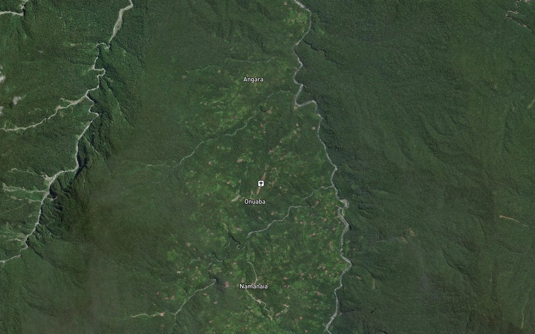 Satellite map of the Sa River