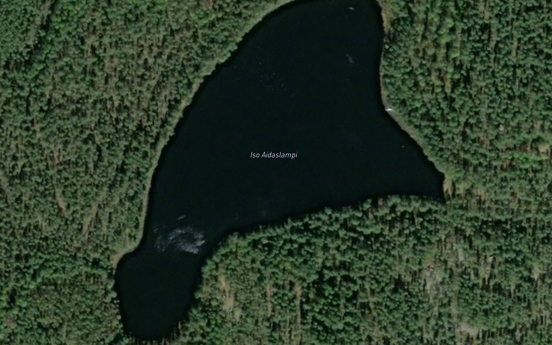 Satellite map of the Iso Aidaslampi